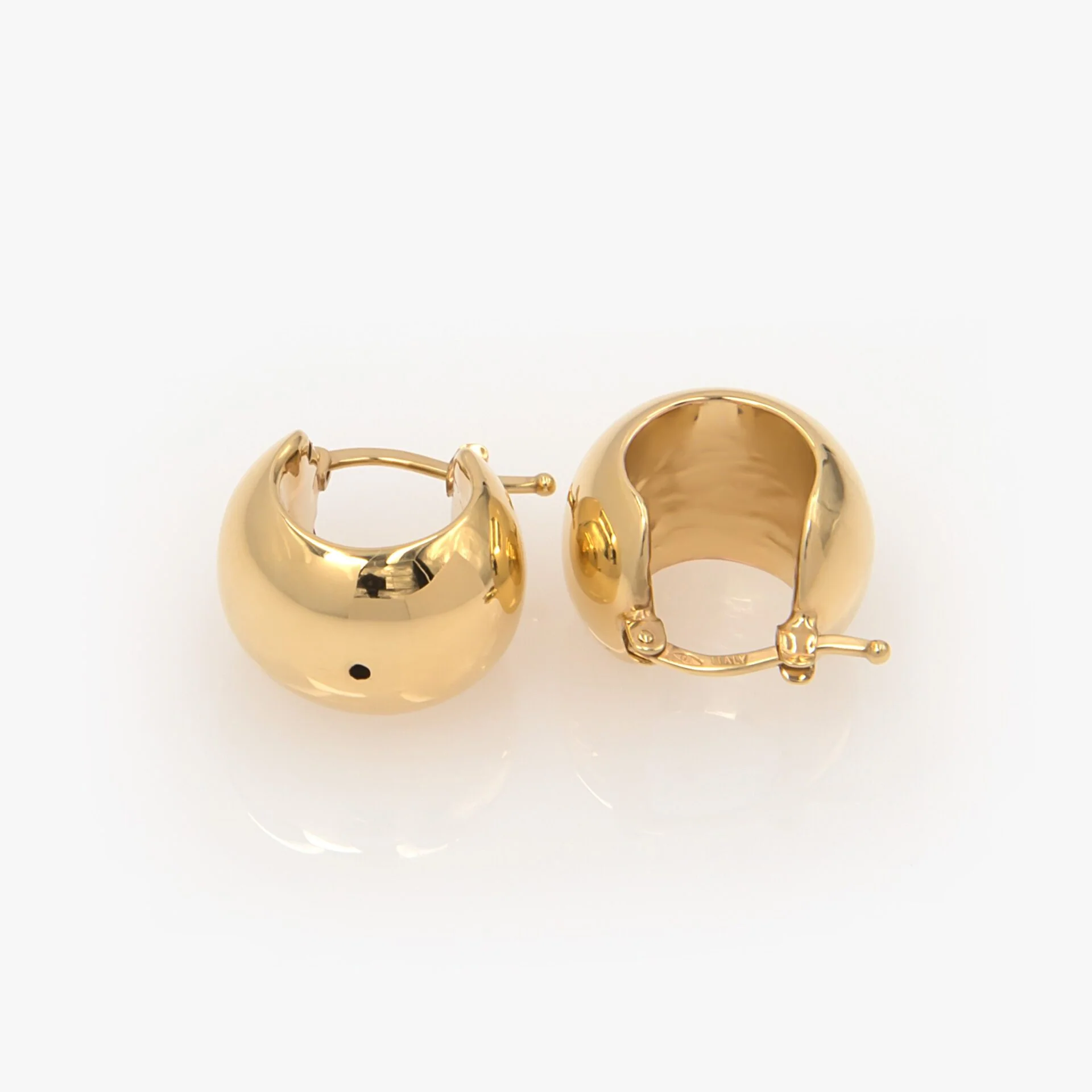Mini Thick Dome Hoop Earrings
