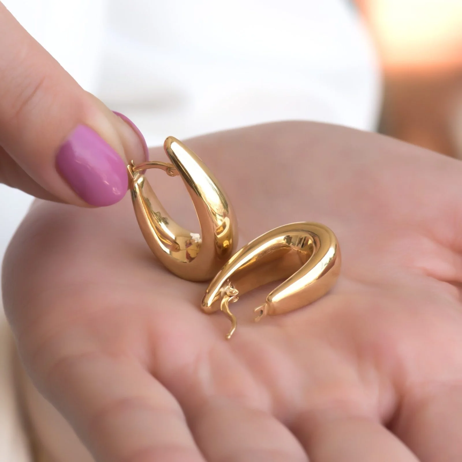 Kylie Big Drop Earrings — additional product image 4 from AntEva Crafts