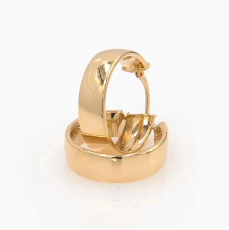 Classic Chunky Hoop Earrings — additional product image 4 from AntEva Crafts