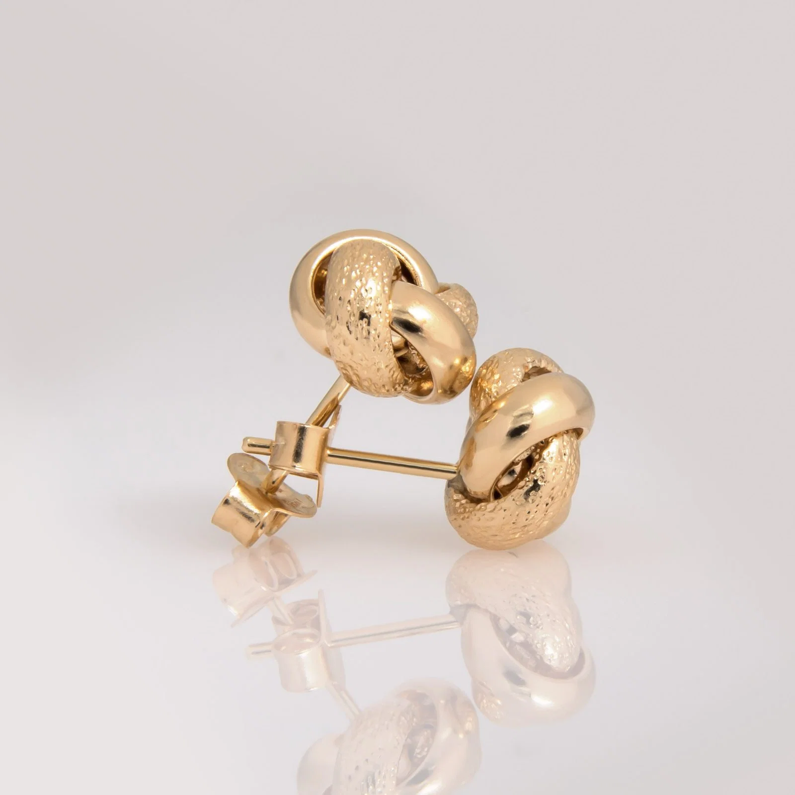 Stud Knot Earrings — additional product image 7 from AntEva Crafts