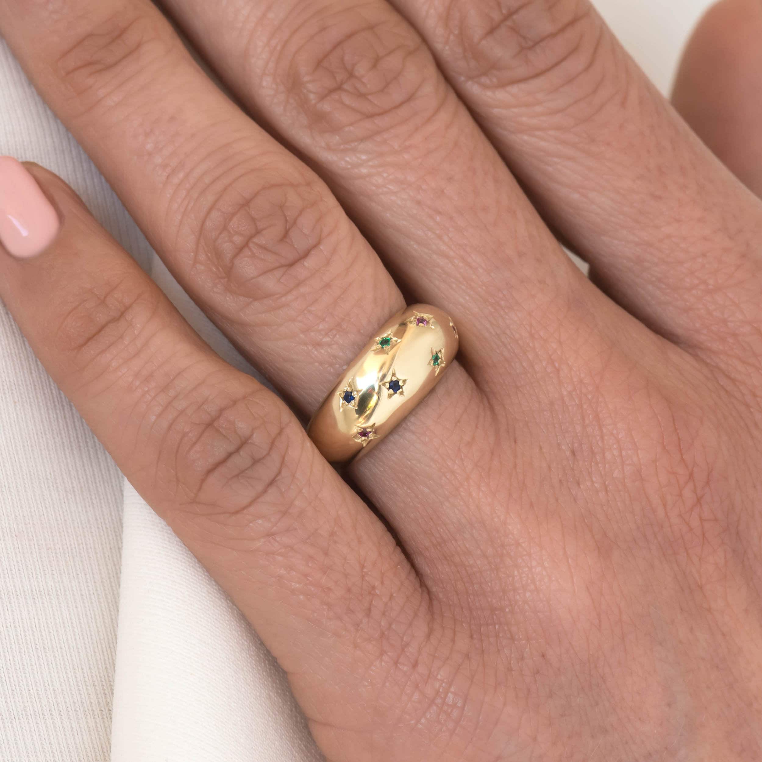 Gemstone Starburst Ring — additional product image 5 from AntEva Crafts