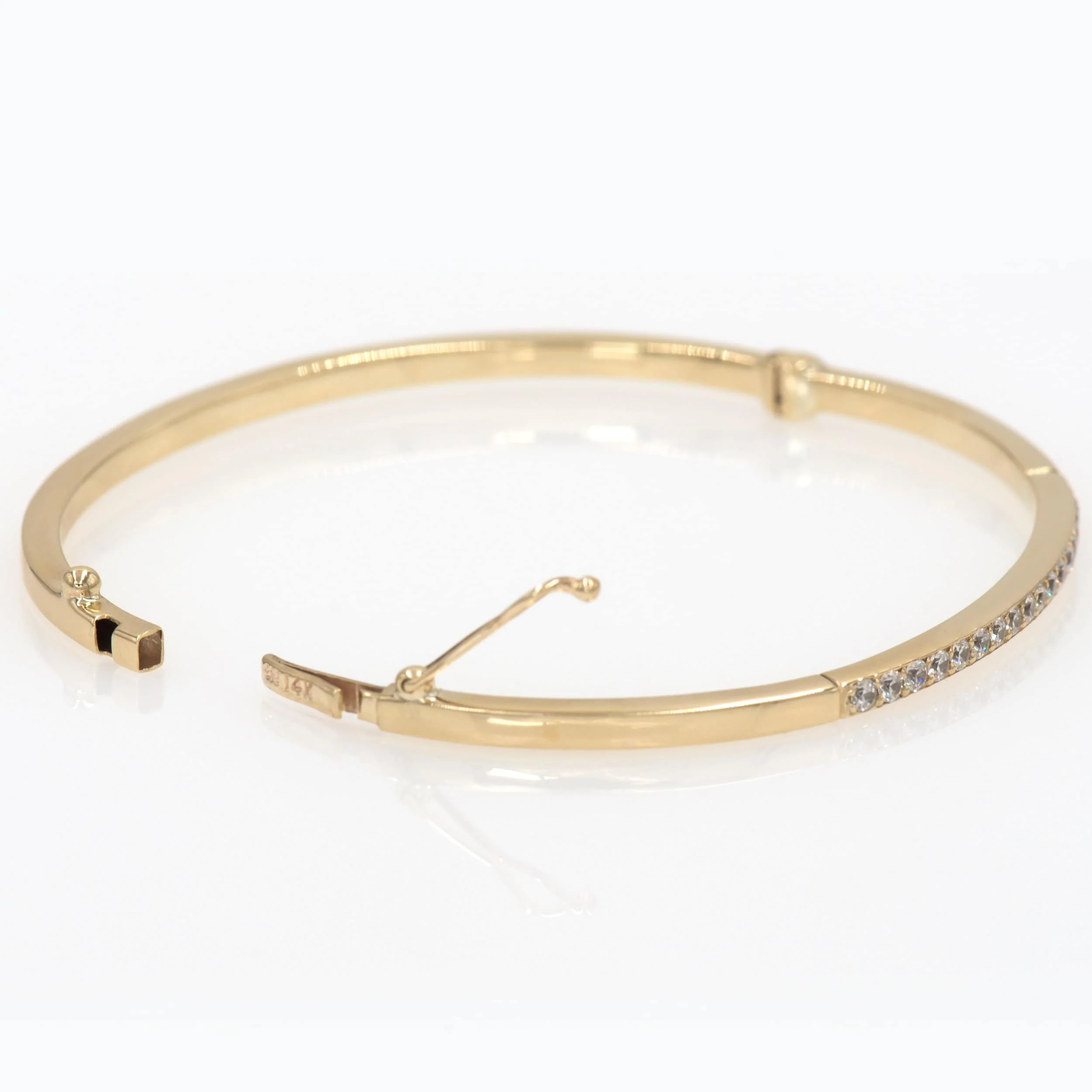 Diamond Oval Bangle — additional product image 3 from AntEva Crafts