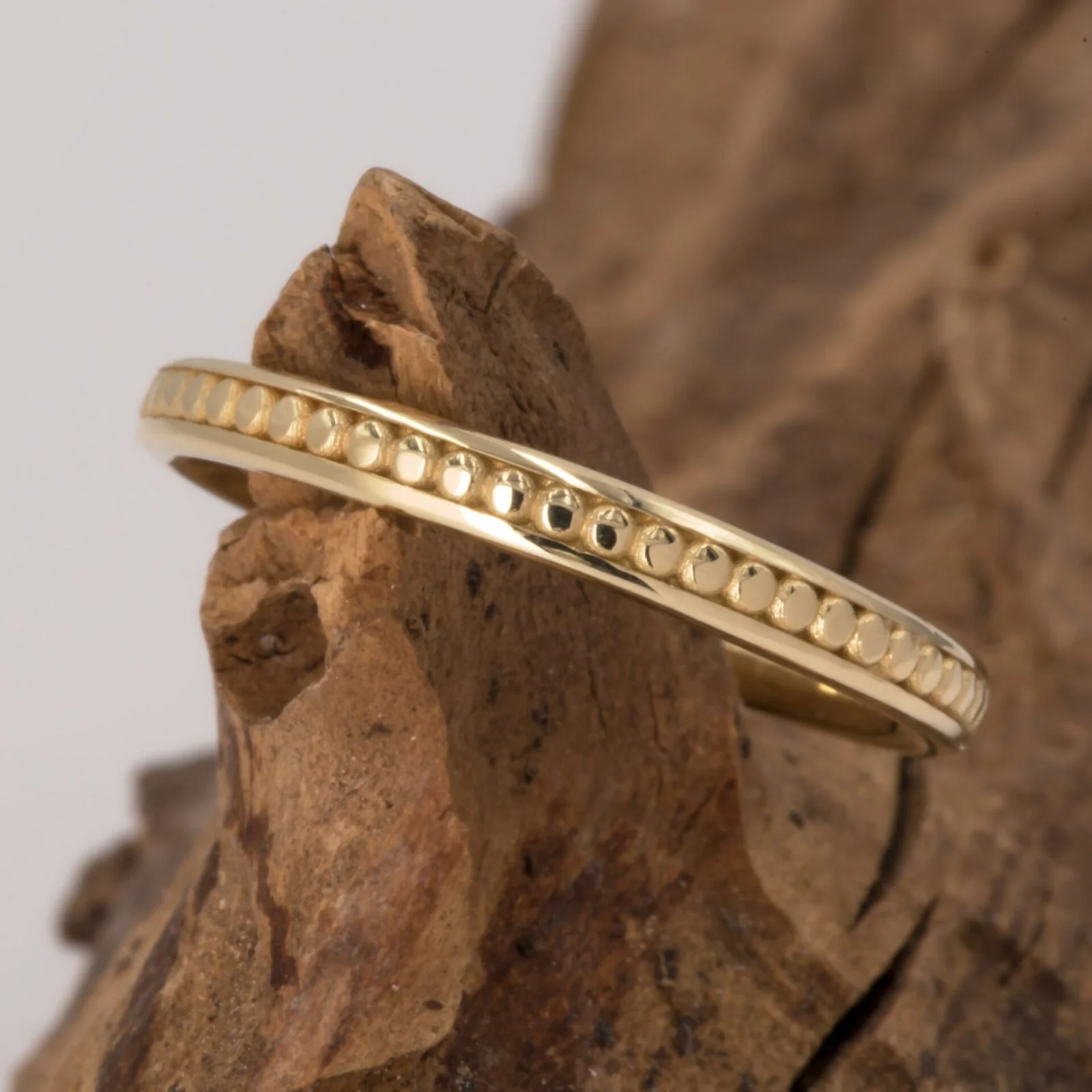 Milgrain Wedding Band — additional product image 7 from AntEva Crafts