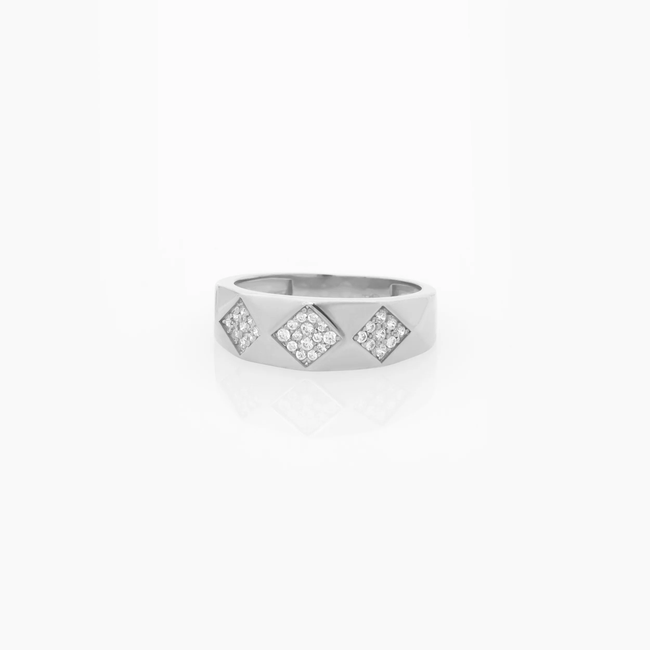 Geometric Diamond Pyramid Ring — additional product image 5 from AntEva Crafts