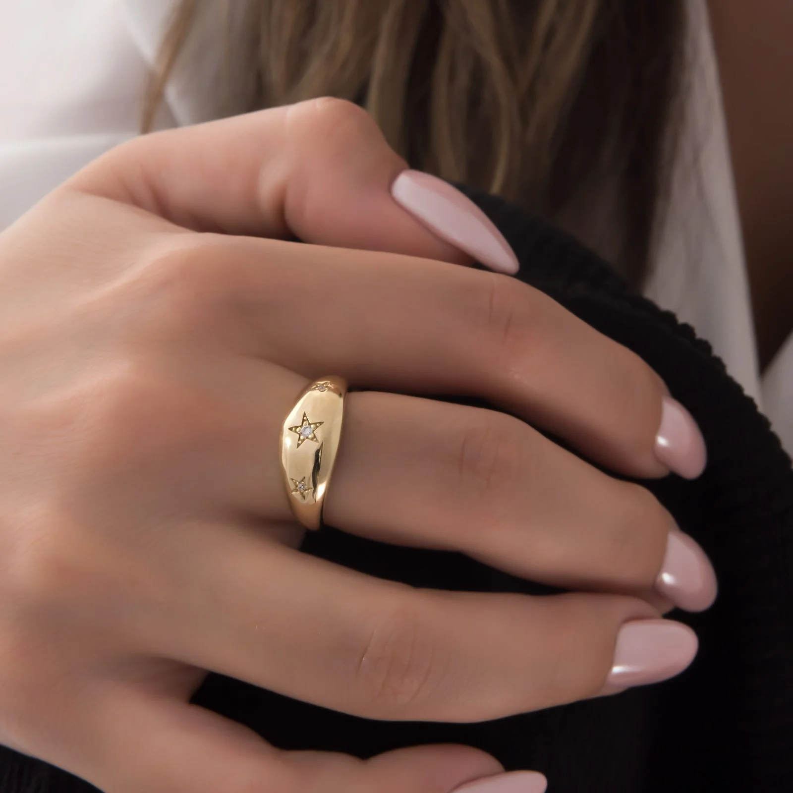North Star Dome Ring — additional product image 2 from AntEva Crafts