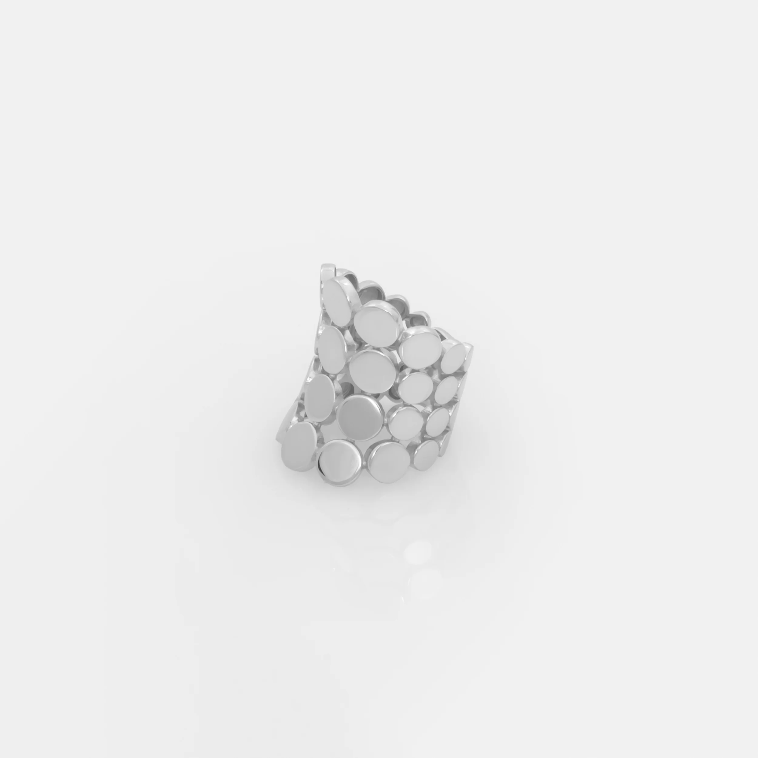 Wide Statement Ring with Circle Design — additional product image 5 from AntEva Crafts
