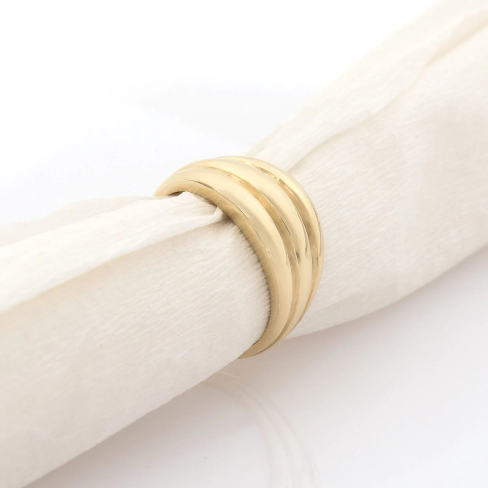 Triple Dome Gold Ring — additional product image 5 from AntEva Crafts