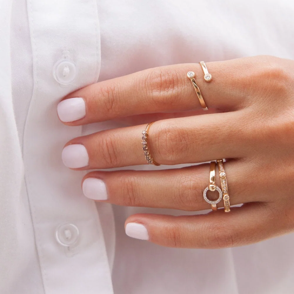 Diamond Circle Ring — additional product image 6 from AntEva Crafts