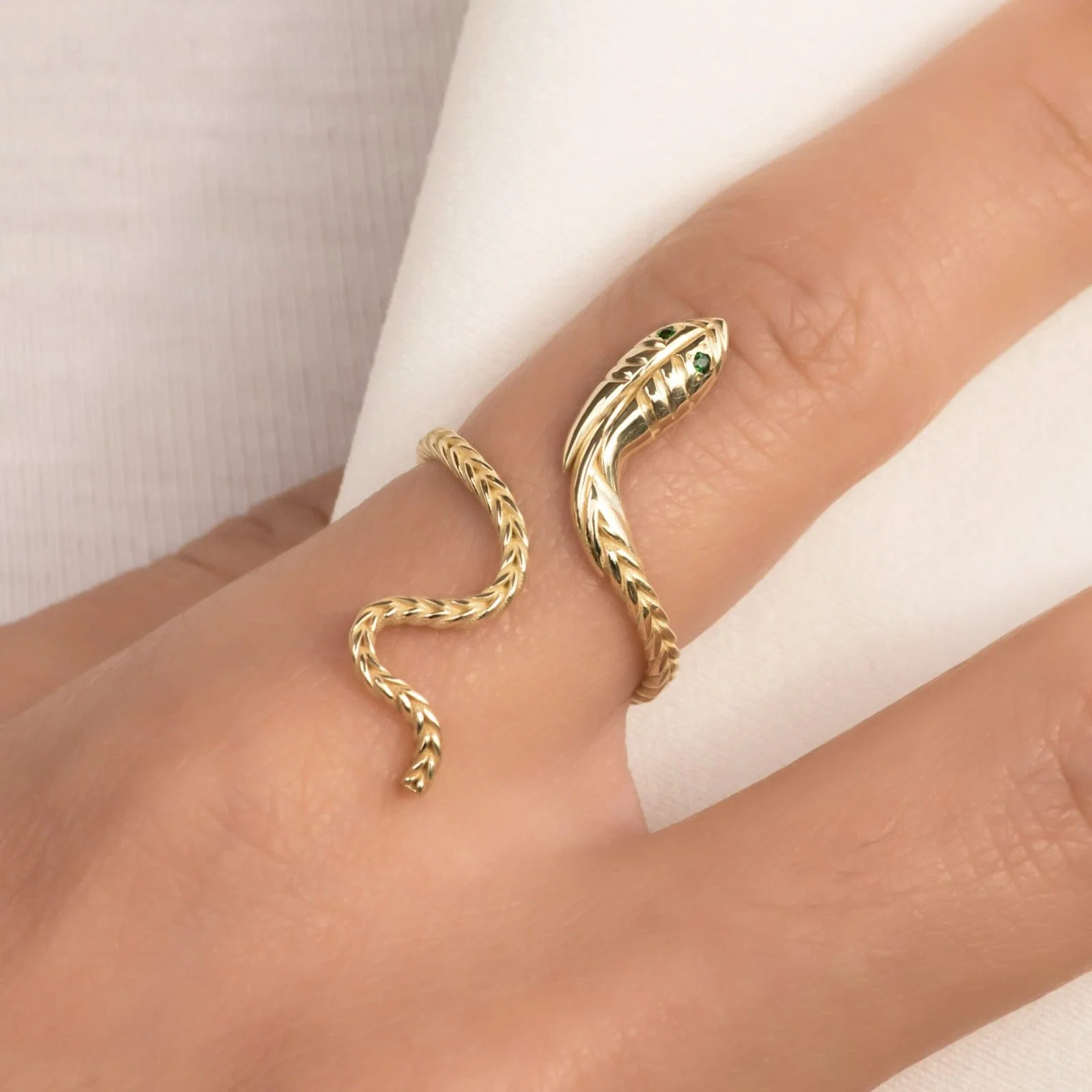 Serpent Wrap Ring — additional product image 2 from AntEva Crafts