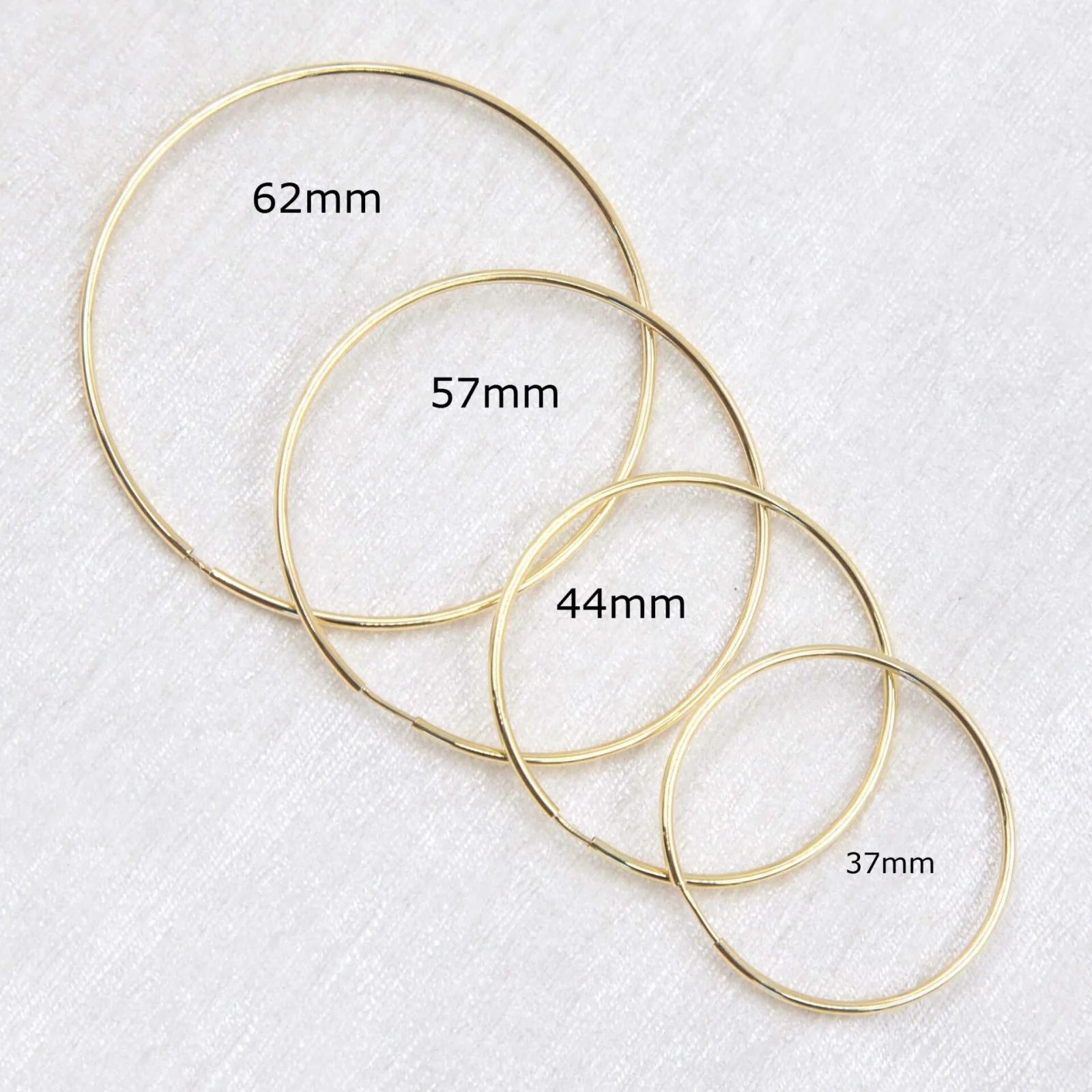 Plain Hoop Earrings — additional product image 7 from AntEva Crafts