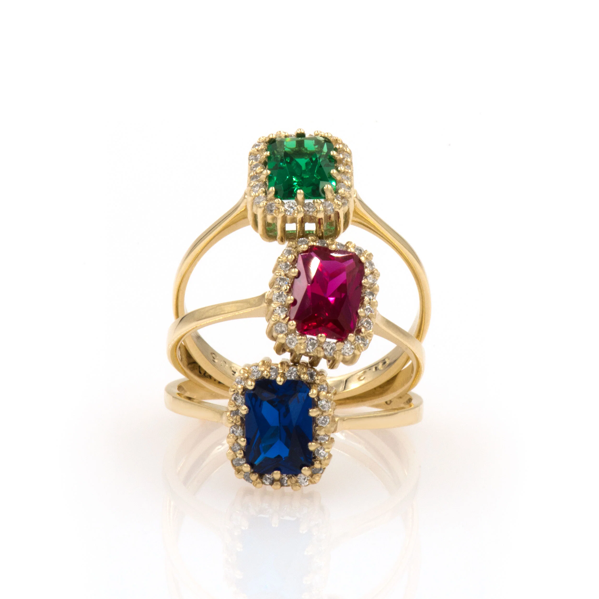 Emerald Cut Green Stone Ring — additional product image 4 from AntEva Crafts