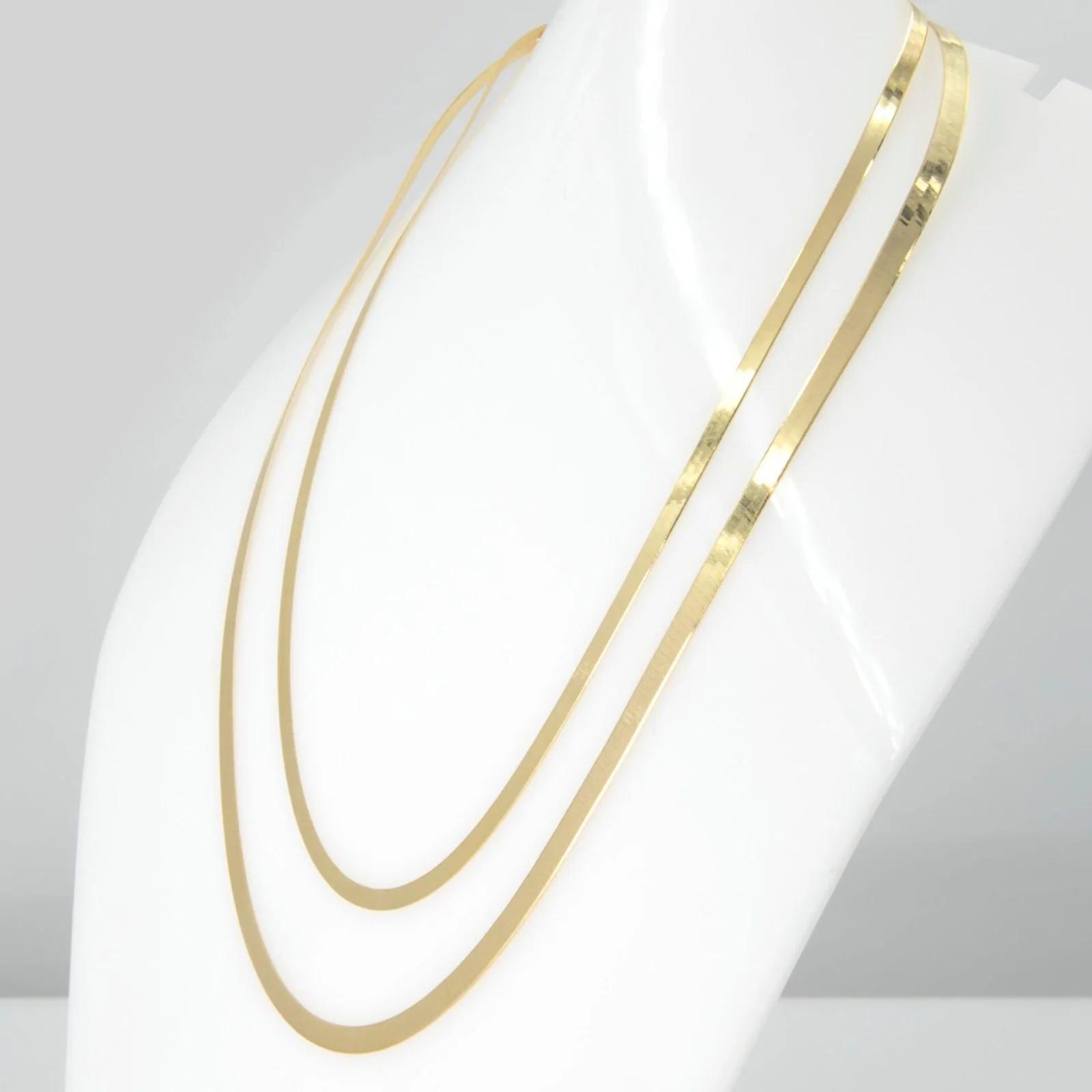 Herringbone Snake Chain 3mm — additional product image 6 from AntEva Crafts