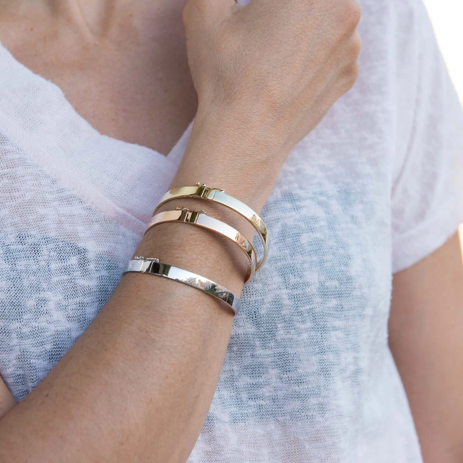 Plain Hinged Bangle 6mm — additional product image 8 from AntEva Crafts