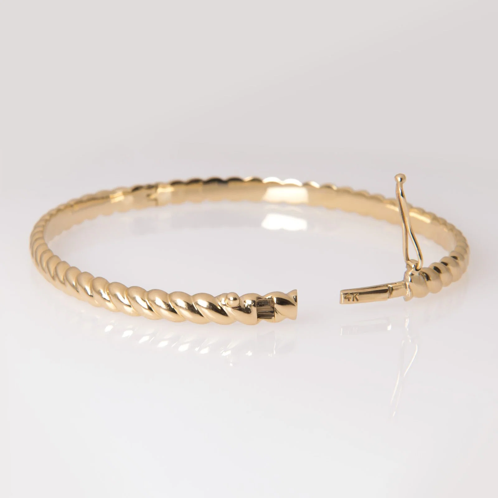 Oval Hinged Croissant Bangle — additional product image 5 from AntEva Crafts