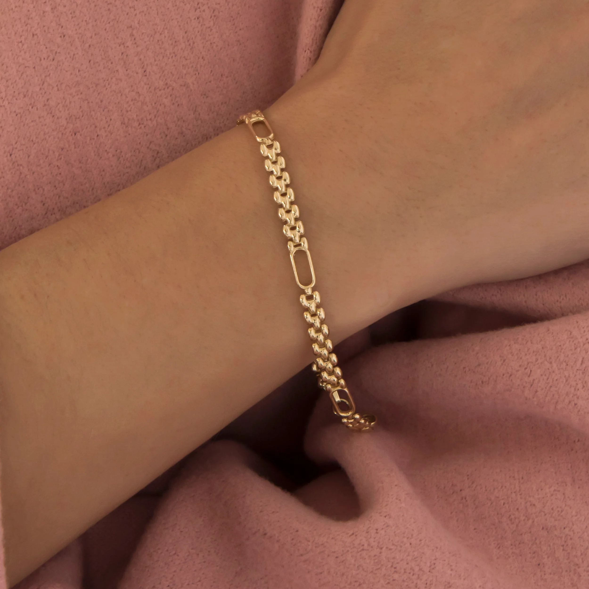 Panther Link Paperclip Bracelet — additional product image 2 from AntEva Crafts