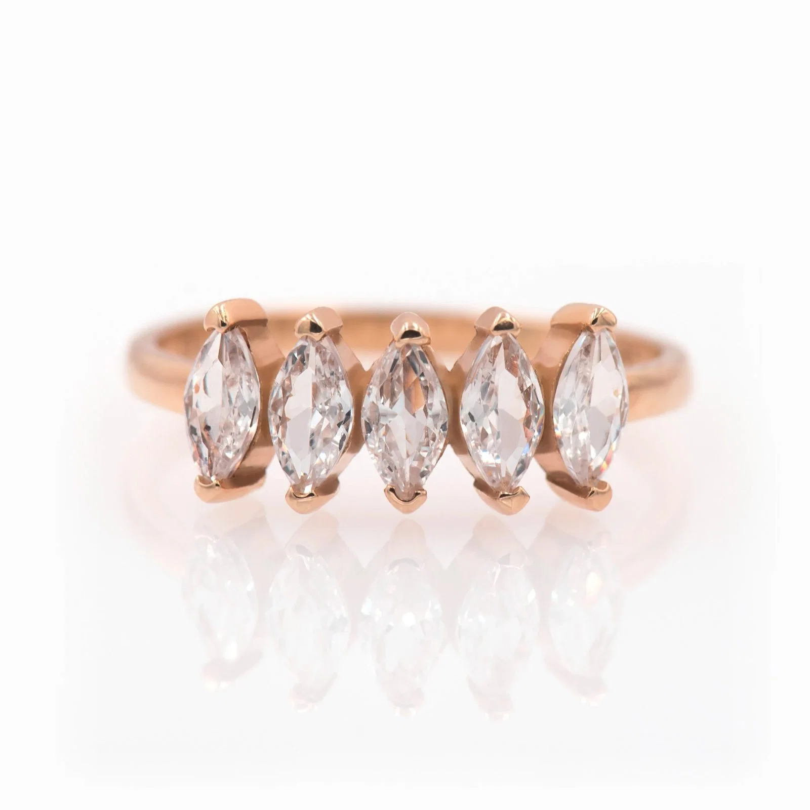 Marquise Wedding Ring — additional product image 6 from AntEva Crafts