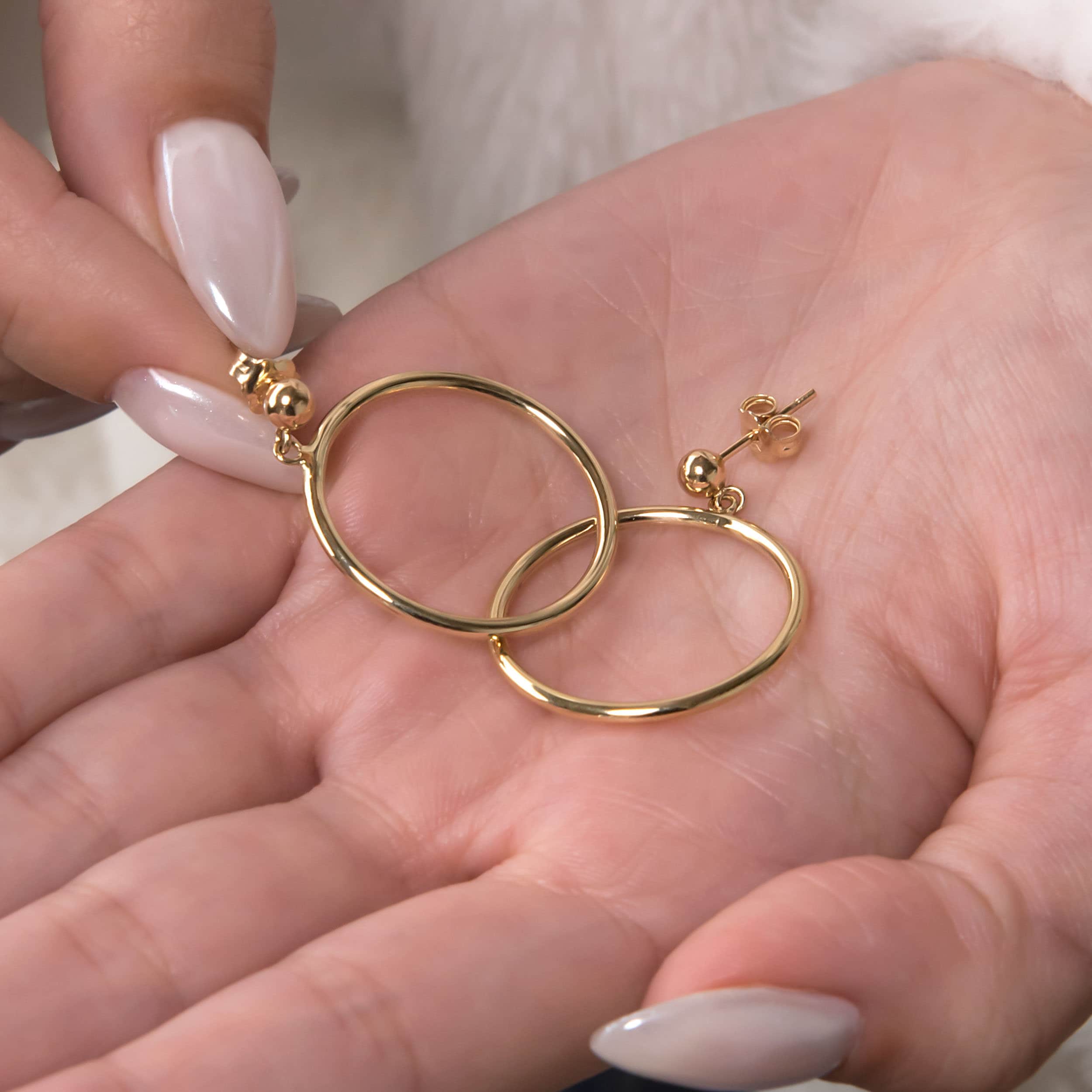 Dangle Hoop Earrings — additional product image 3 from AntEva Crafts