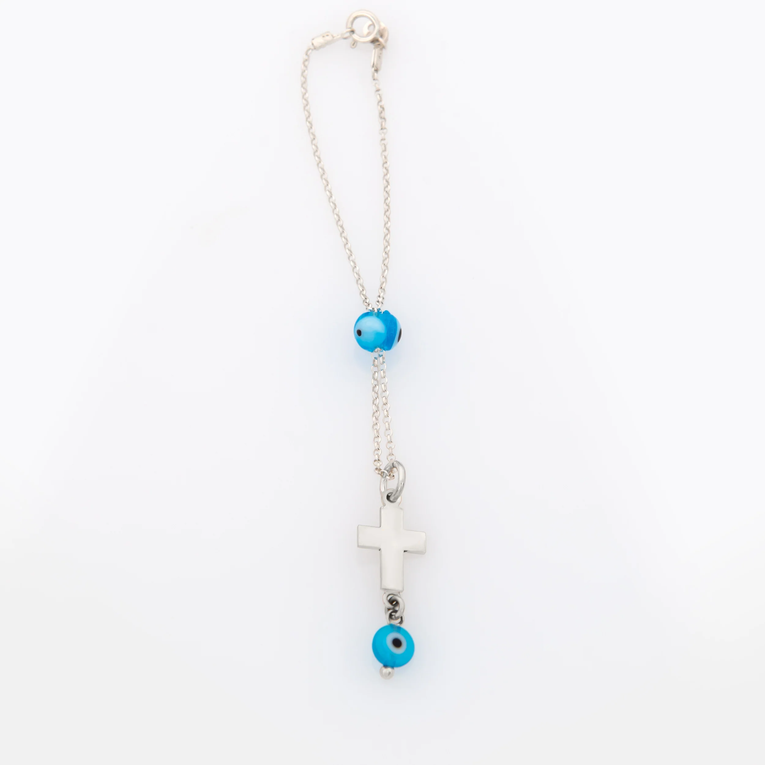 Evil Eye Cross Rearview Car Charm