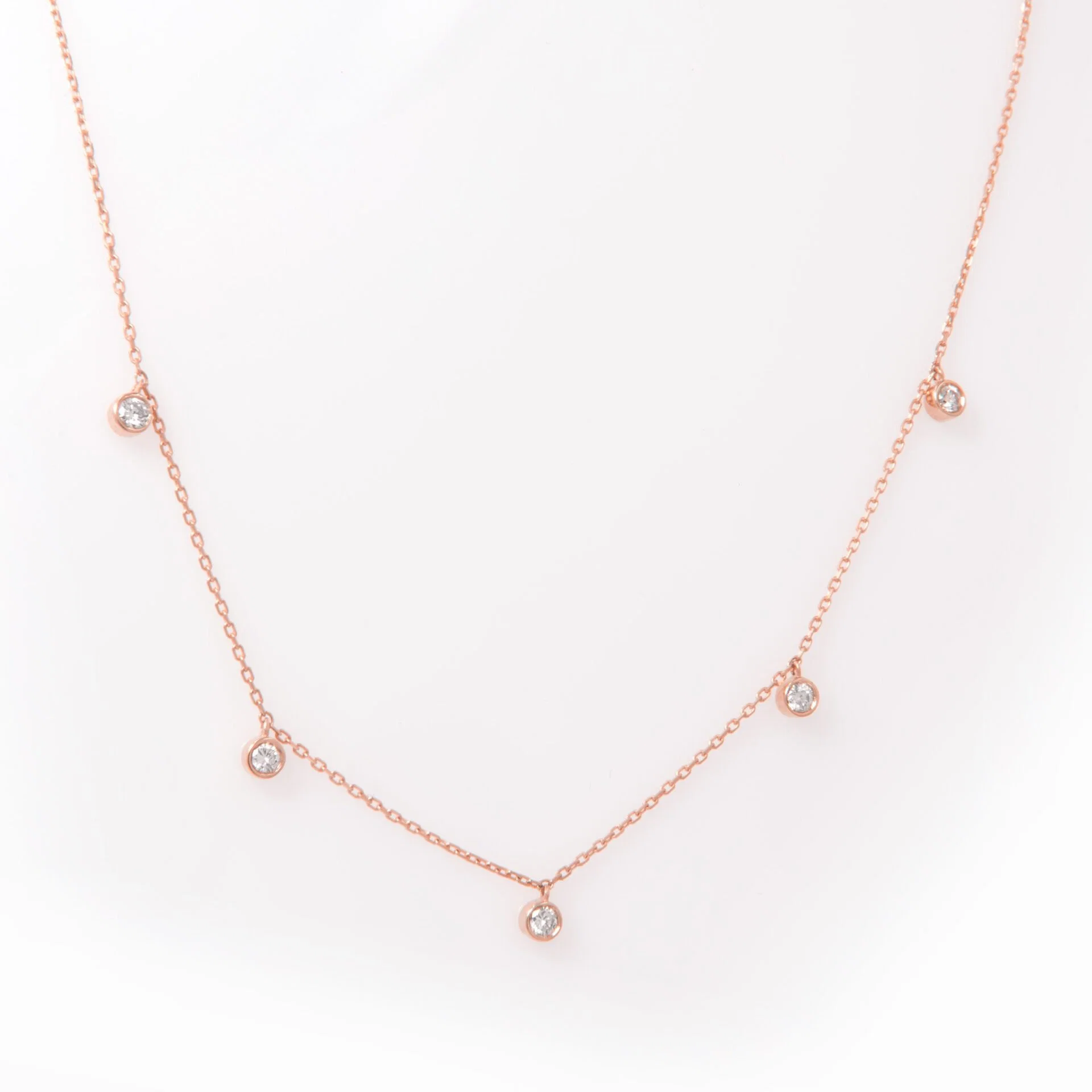 Hanging Diamonds Necklace — additional product image 5 from AntEva Crafts