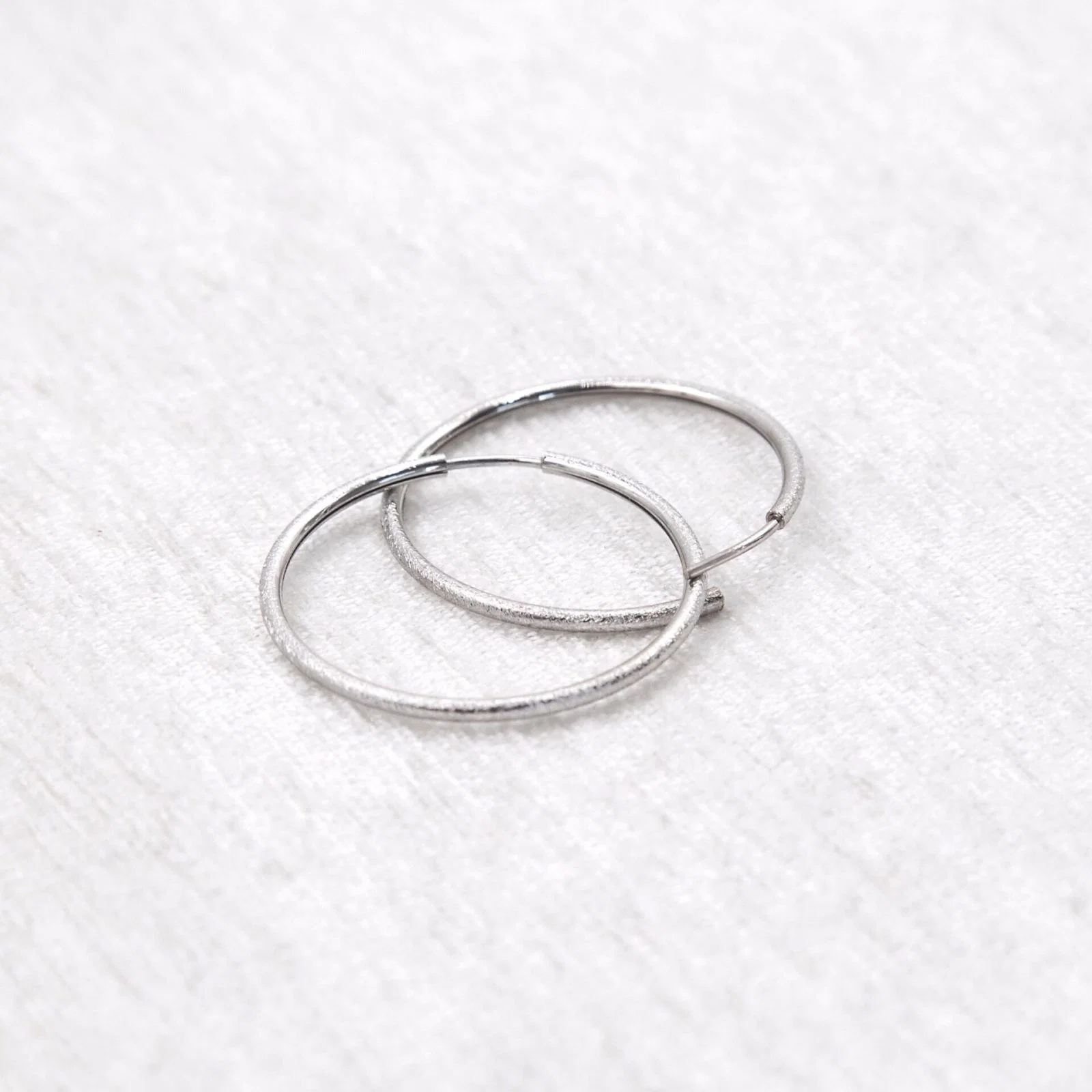 Plain Hoop Earrings — additional product image 3 from AntEva Crafts