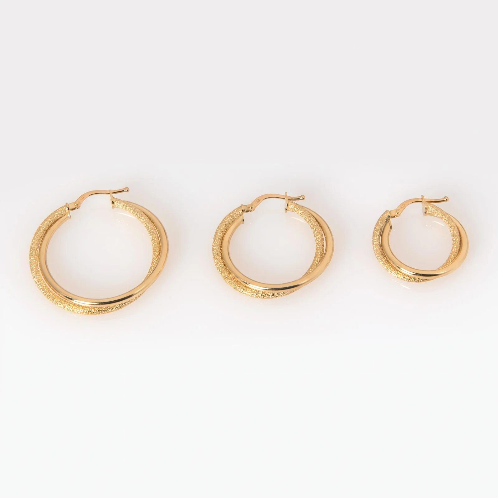Diamond Cut Hoops Earrings — additional product image 6 from AntEva Crafts