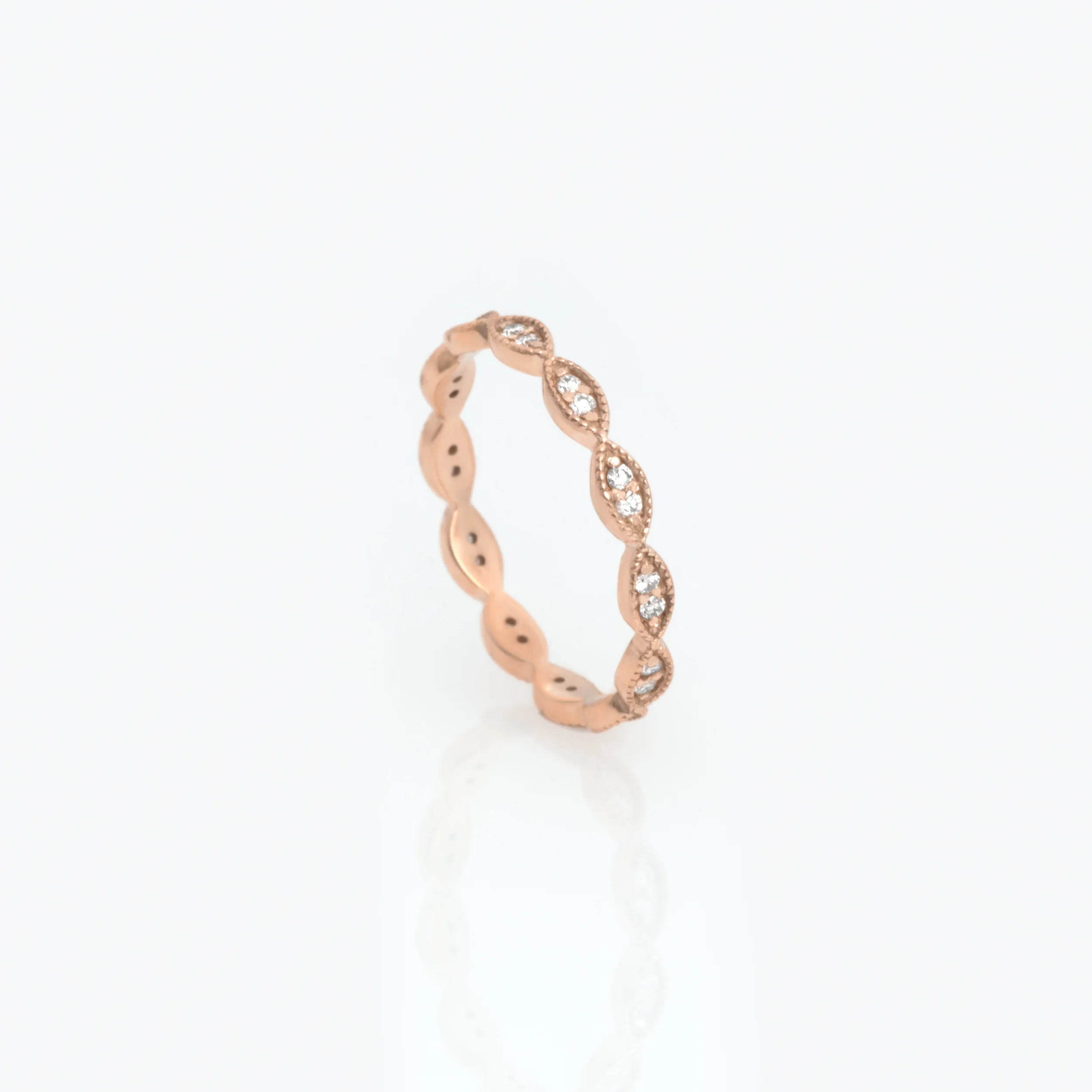 Milgrain Diamond Ring — additional product image 5 from AntEva Crafts