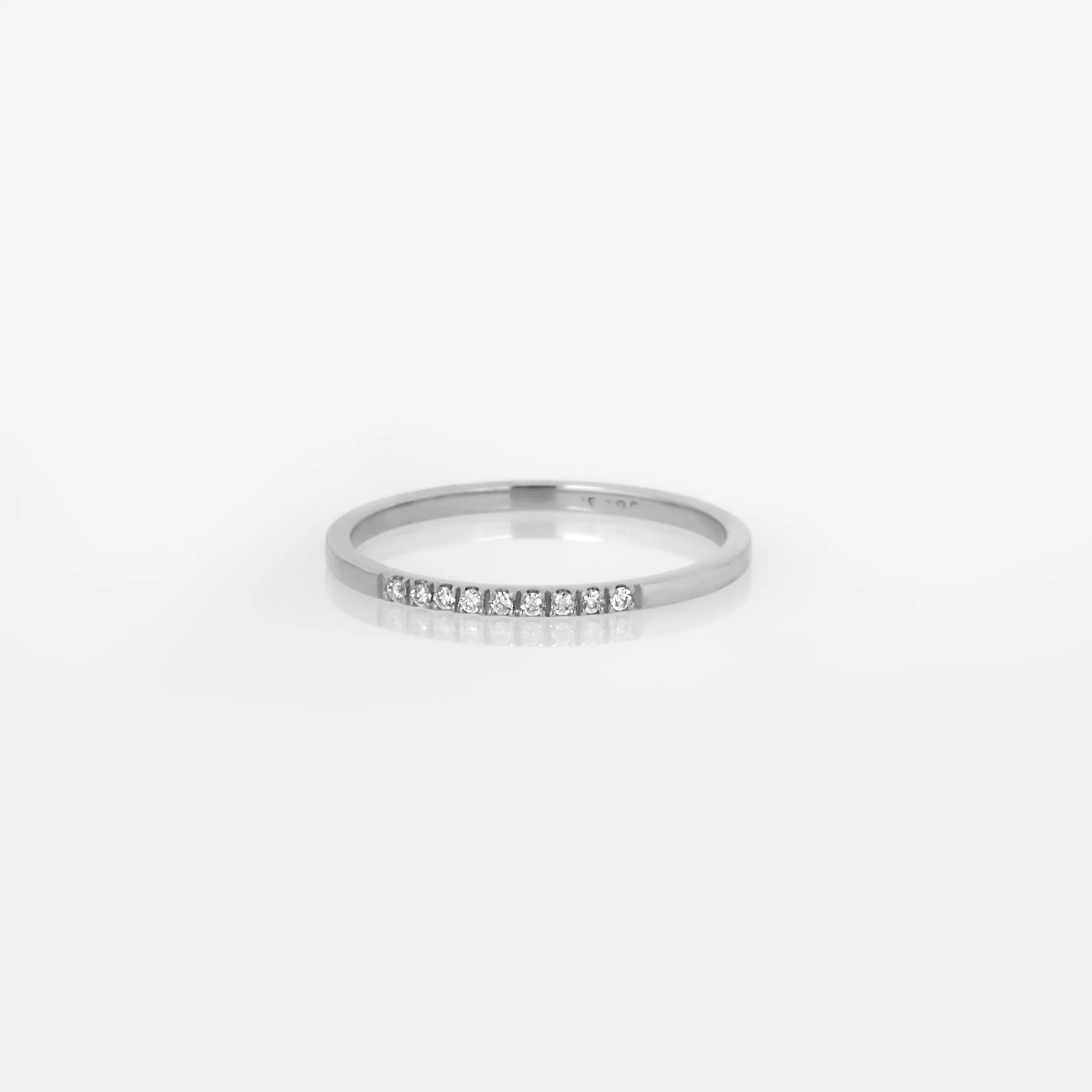 Diamond Dainty Ring 1.4mm — additional product image 3 from AntEva Crafts