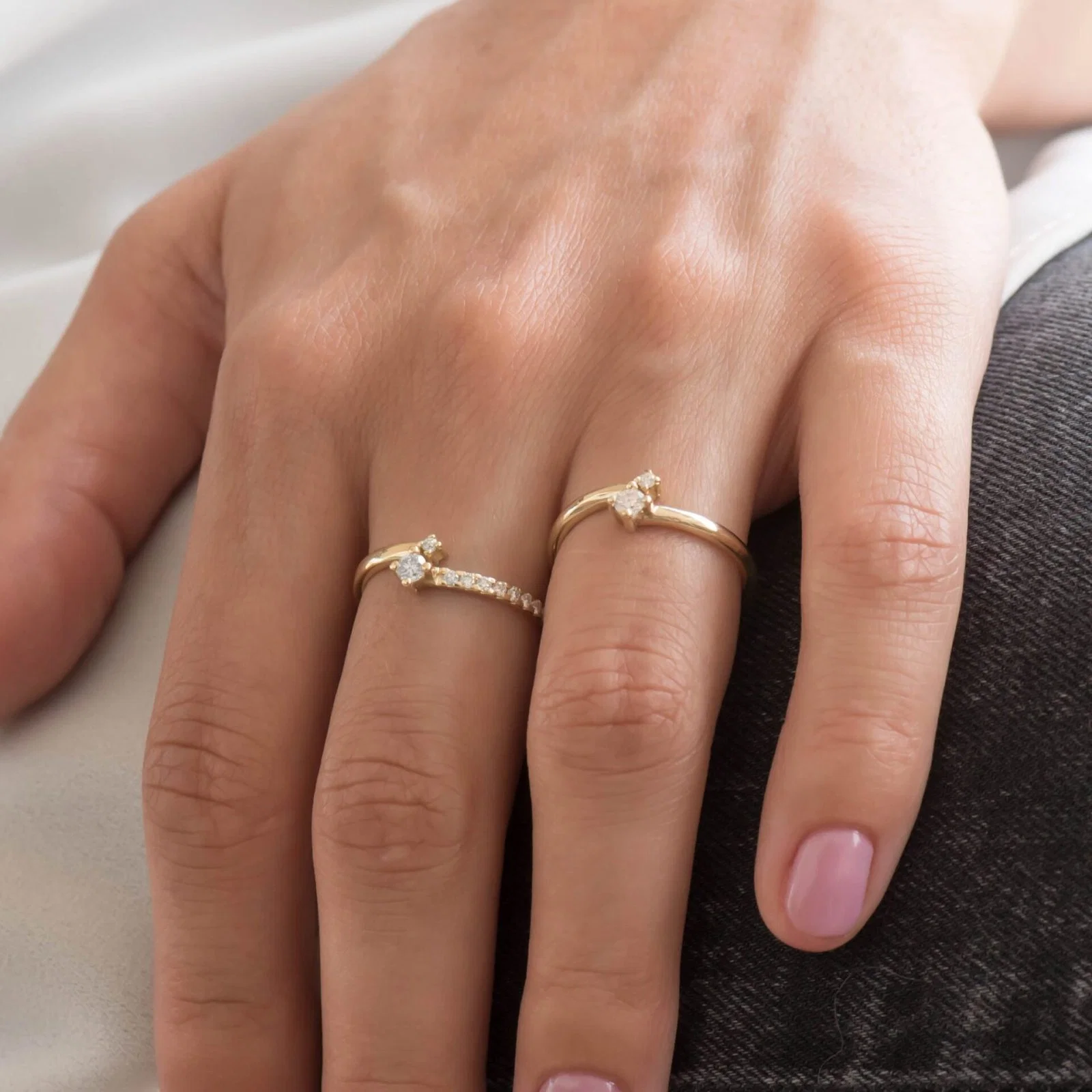 Bypass Diamond Ring — additional product image 8 from AntEva Crafts