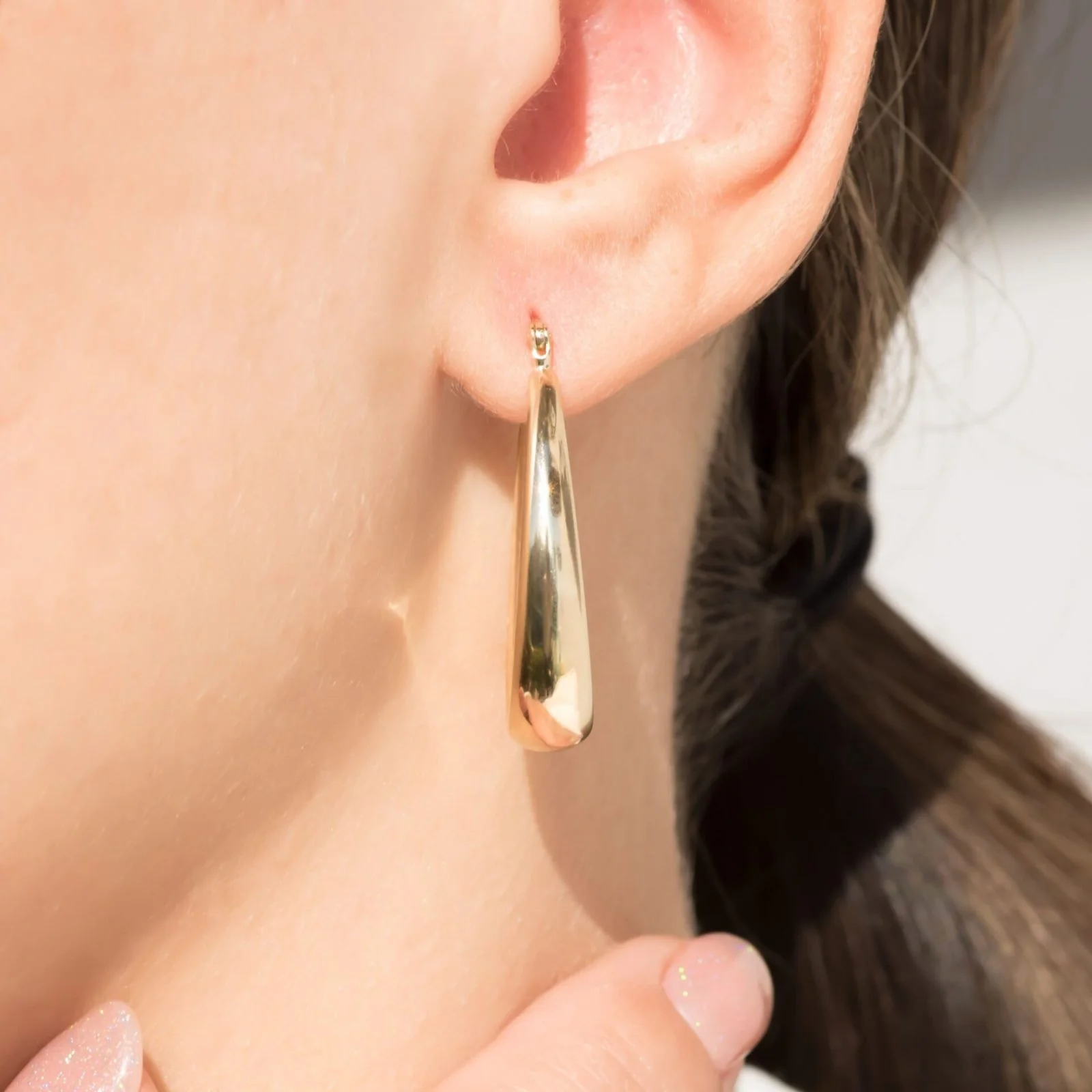Dome Hoop Earrings — additional product image 4 from AntEva Crafts