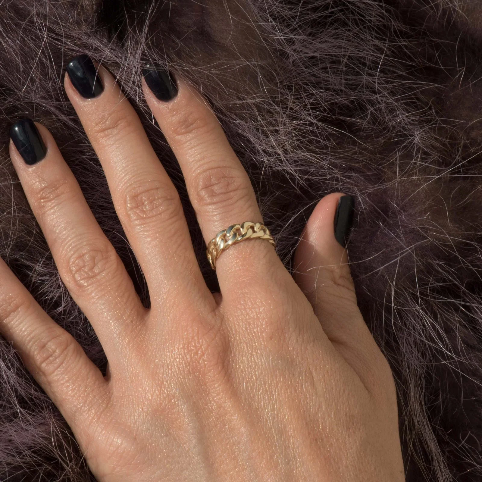 Curb Chain Ring — additional product image 3 from AntEva Crafts