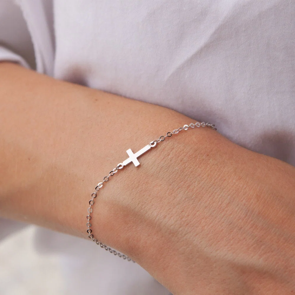 Cross Chain Bracelet — additional product image 4 from AntEva Crafts