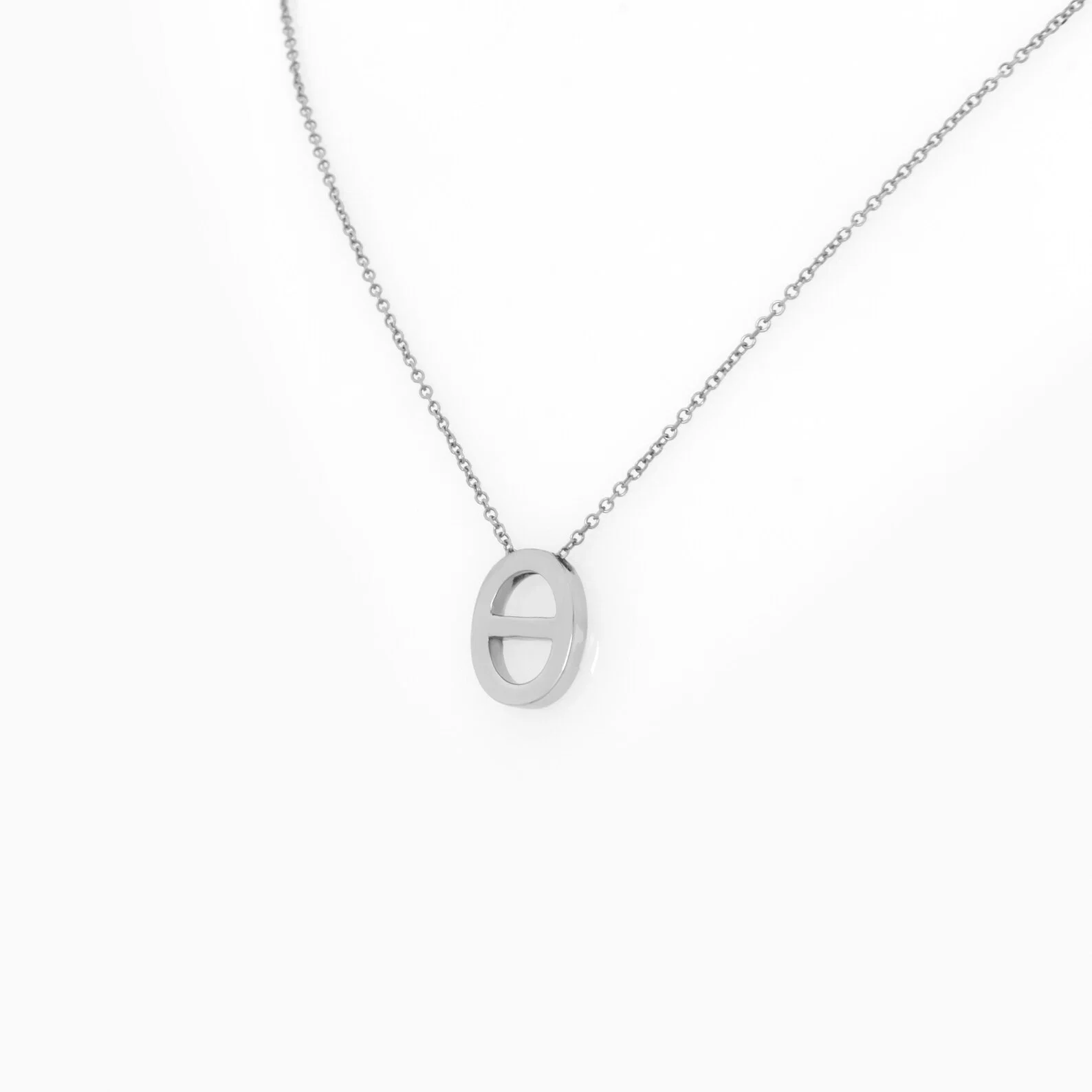 Gold Monogram Chain Necklace — additional product image 7 from AntEva Crafts