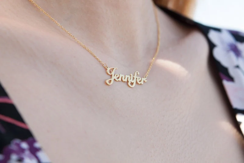 Name Script Necklace — additional product image 2 from AntEva Crafts