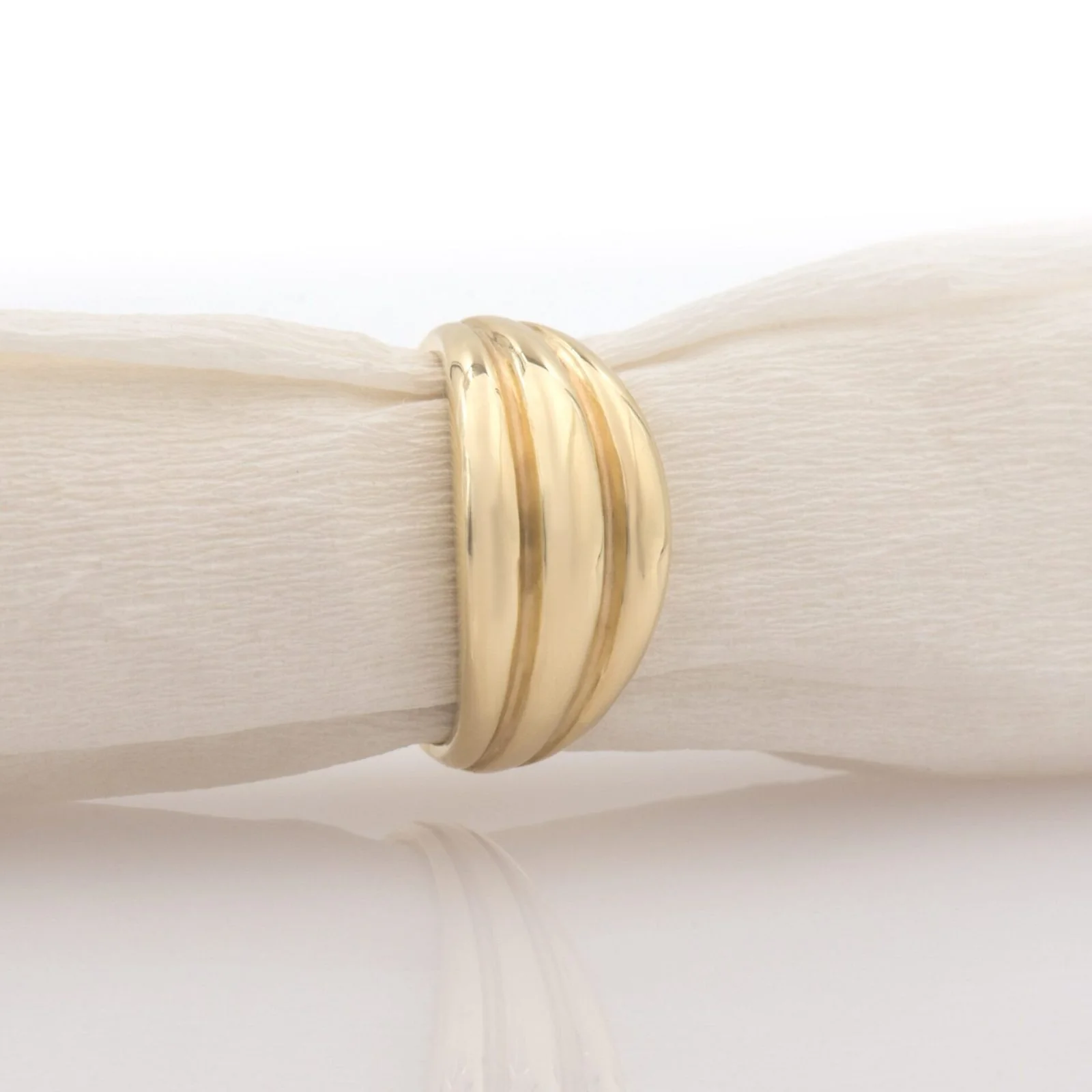 Triple Dome Gold Ring — additional product image 4 from AntEva Crafts
