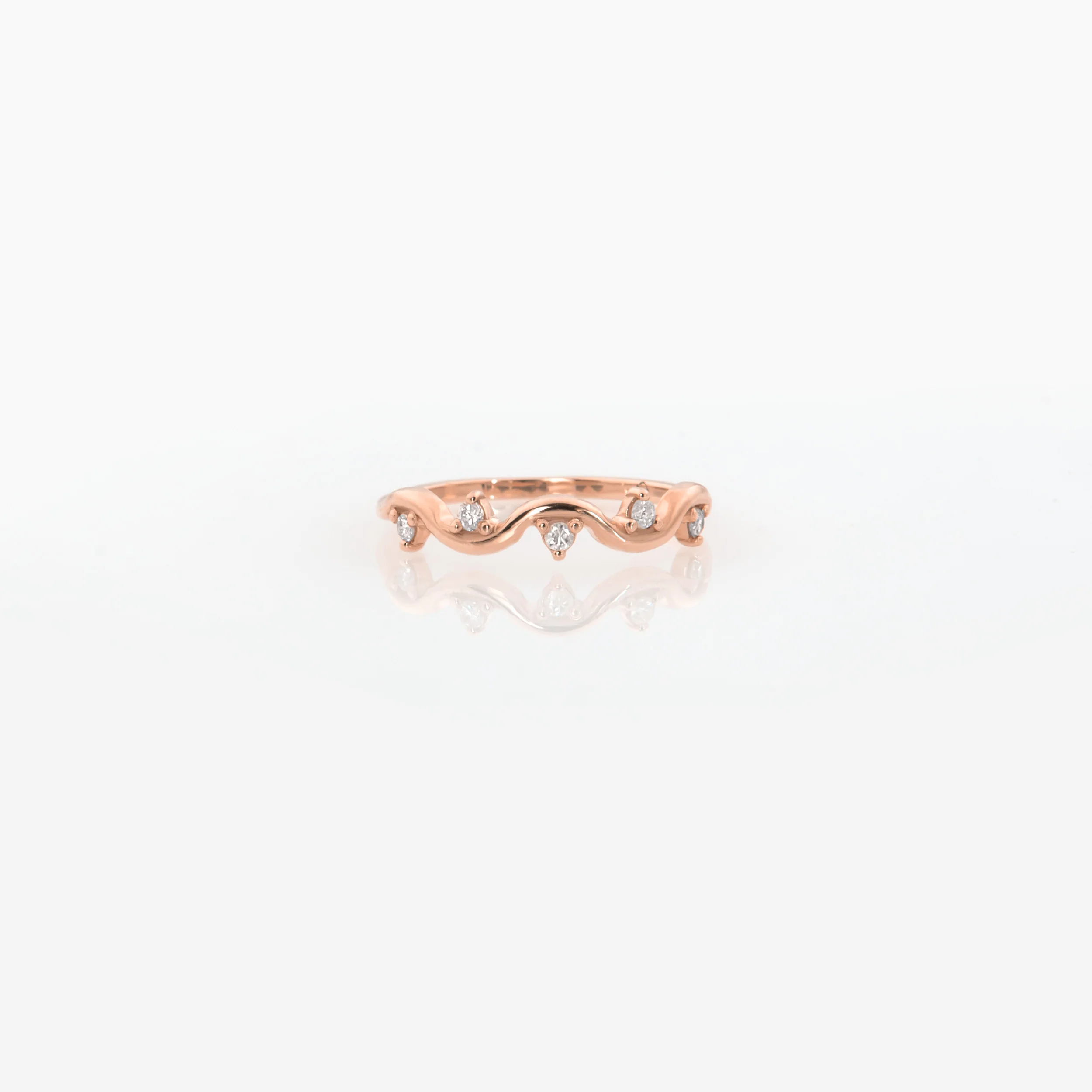 Ocean Wave Diamond Ring — additional product image 4 from AntEva Crafts