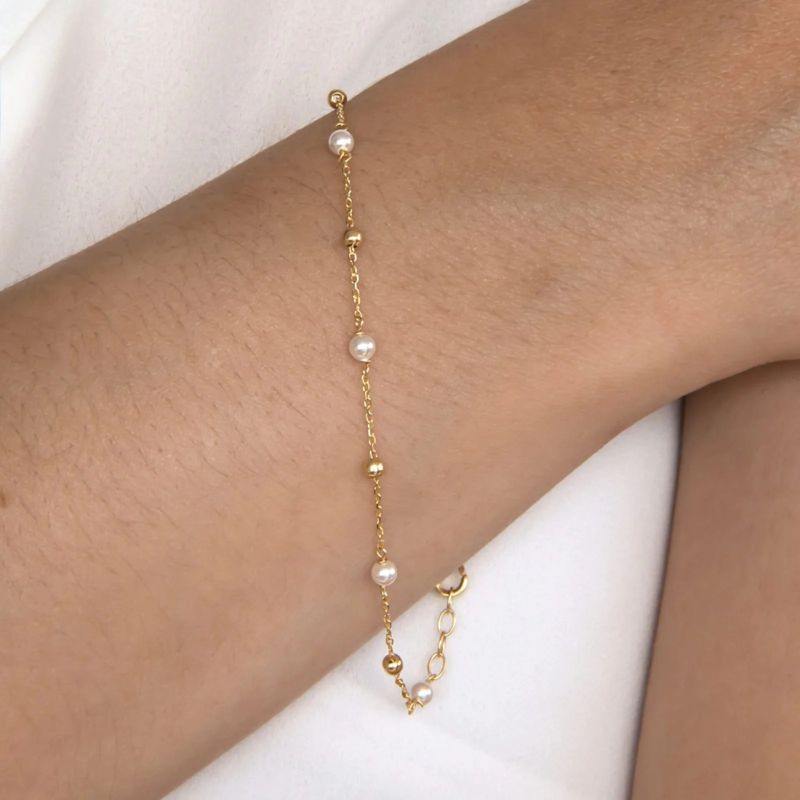 Gold Ball Pearl Beaded Set — additional product image 6 from AntEva Crafts