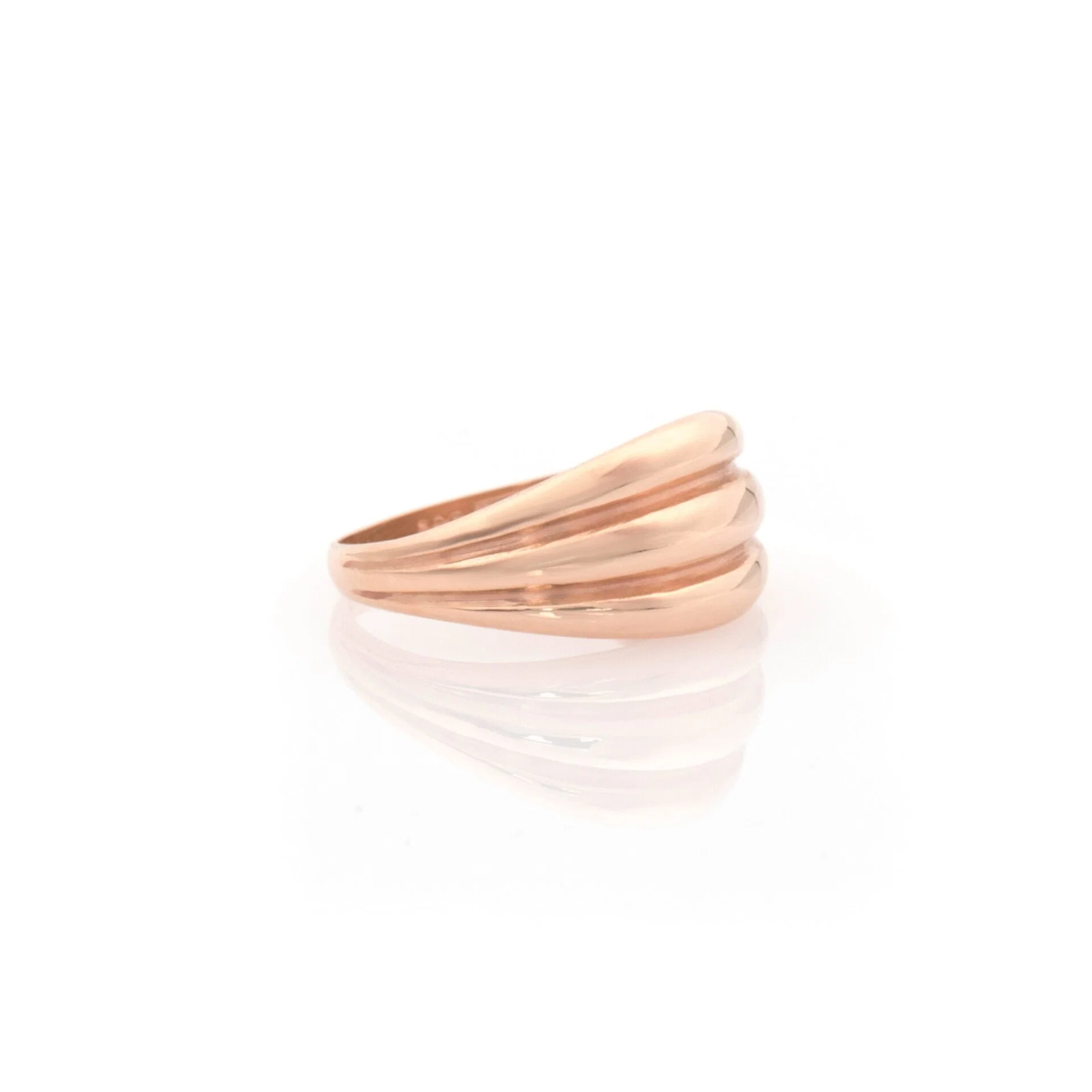 Triple Dome Gold Ring — additional product image 8 from AntEva Crafts