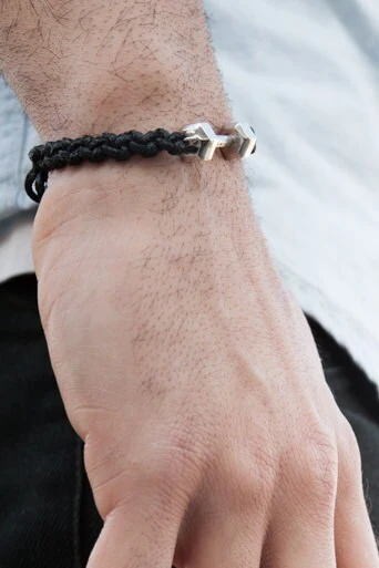 Silver Dumbbell Bracelet — additional product image 2 from AntEva Crafts