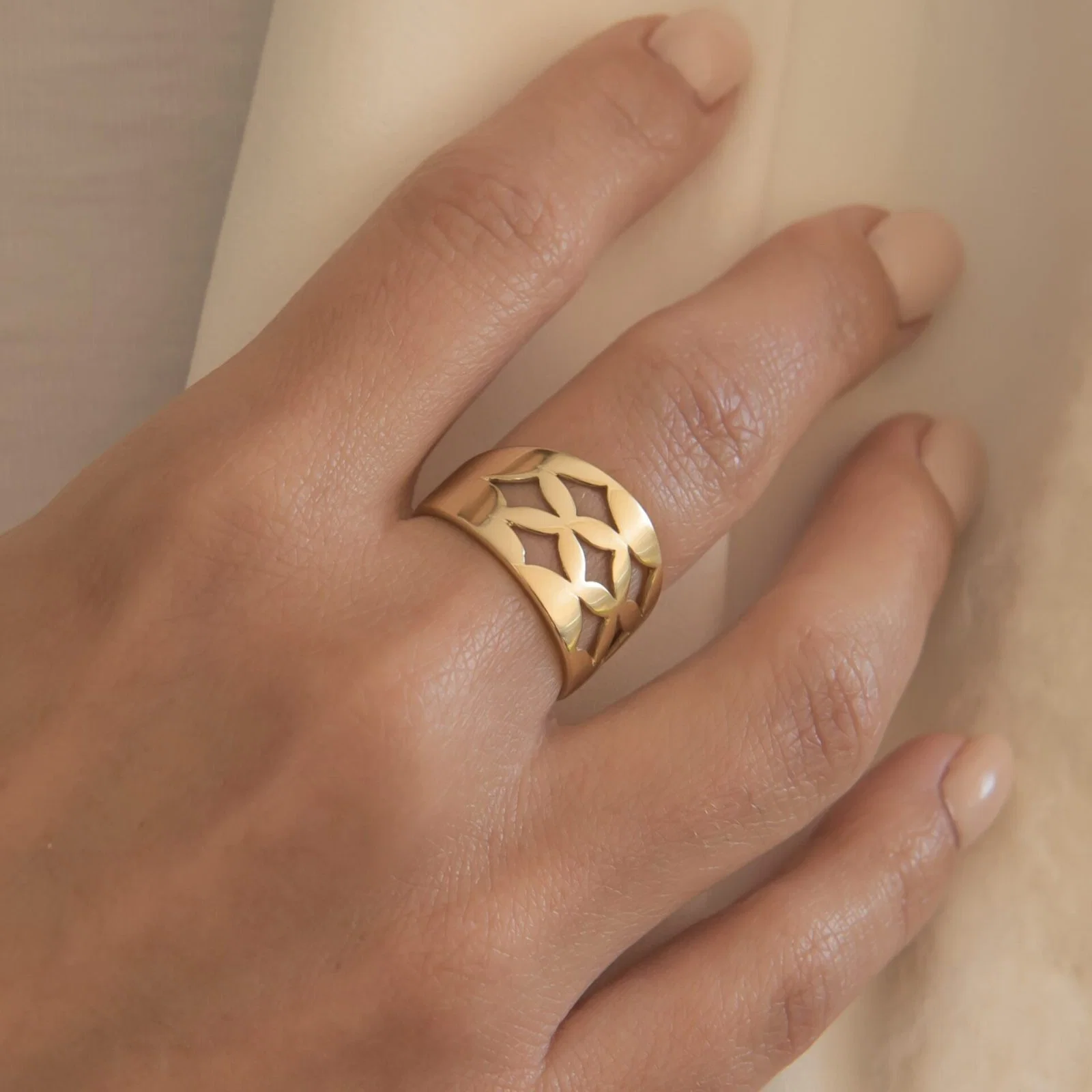 Marquise Chunky Ring — additional product image 5 from AntEva Crafts