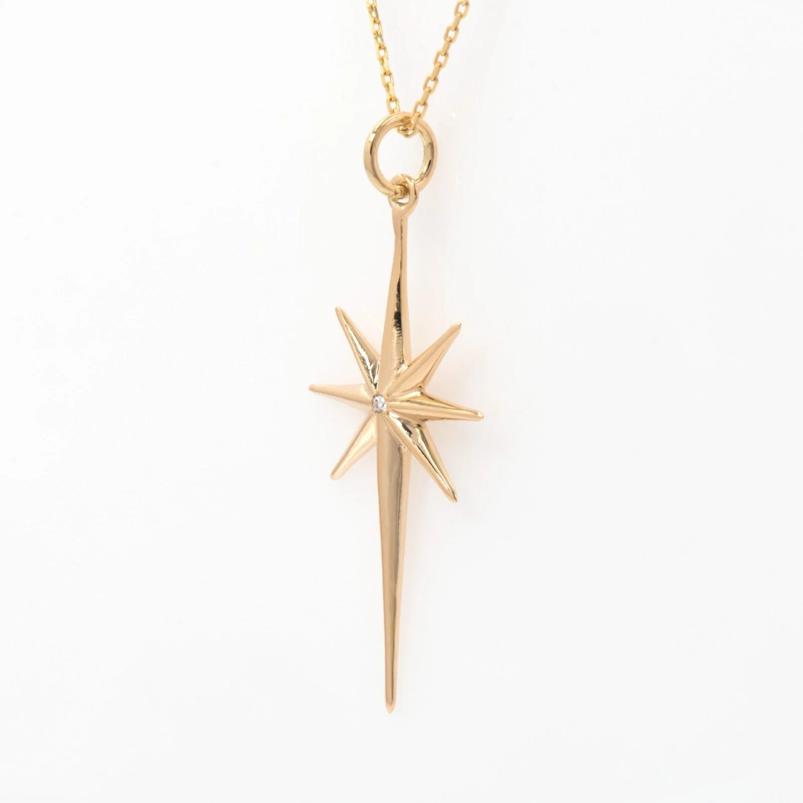 North Star Diamond Necklace — additional product image 5 from AntEva Crafts