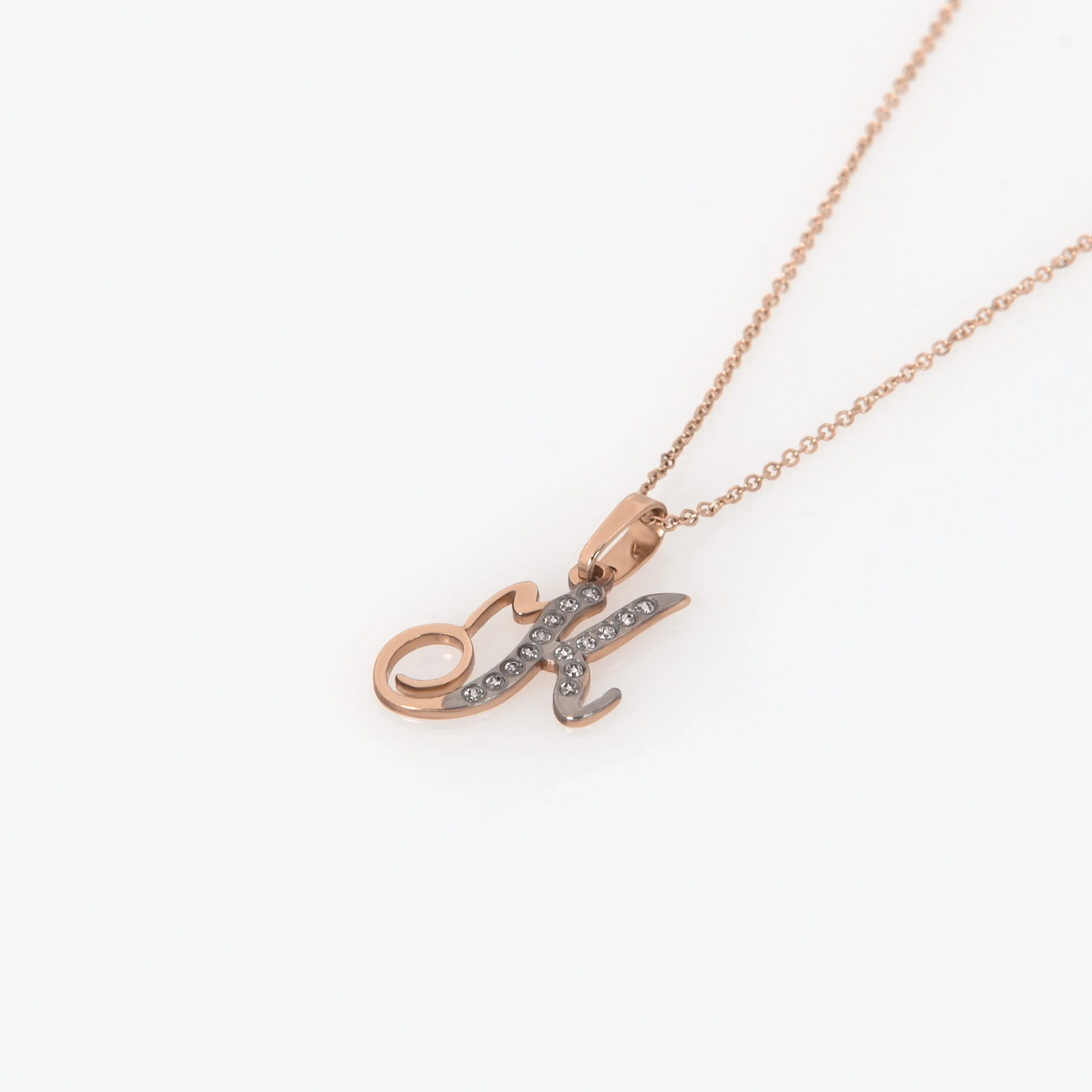 Personalized Monogram Charm Necklace — additional product image 5 from AntEva Crafts