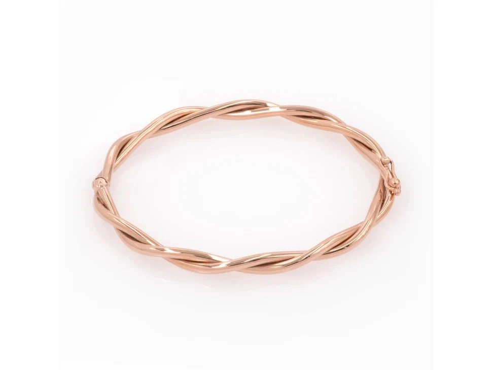 Oval Hinged Braided Bangle — additional product image 7 from AntEva Crafts