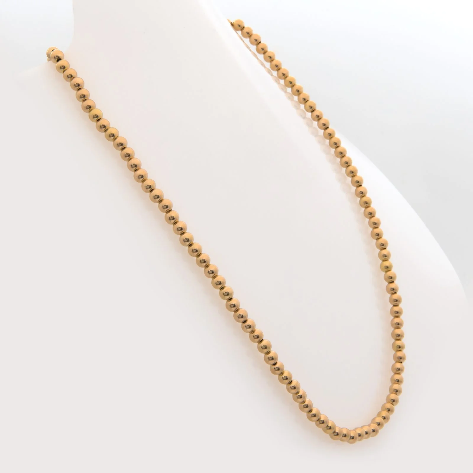 Gold Bead Ball Necklace — additional product image 6 from AntEva Crafts