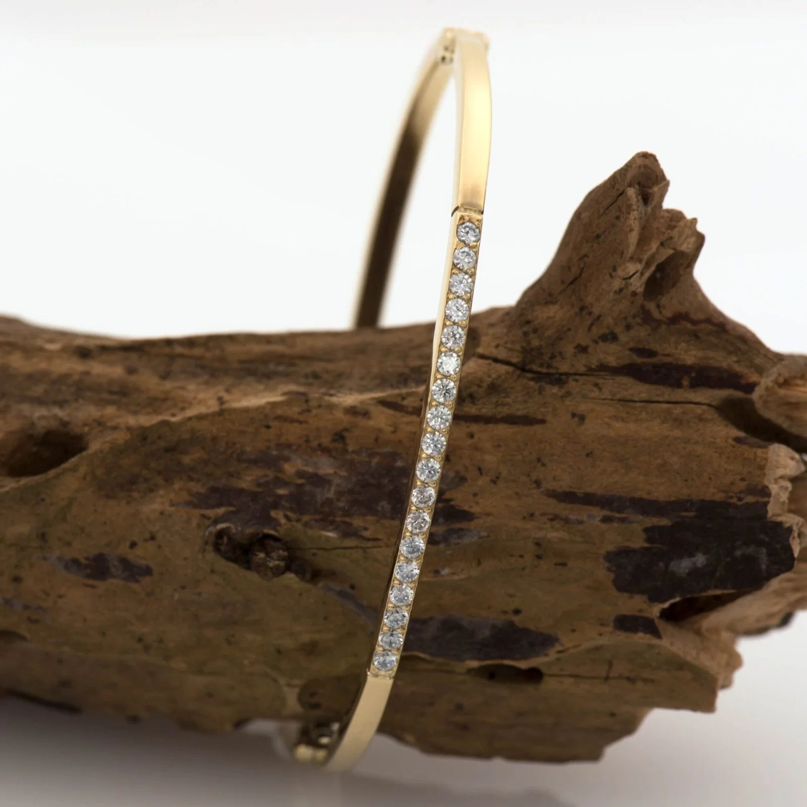Diamond Oval Bangle — additional product image 8 from AntEva Crafts