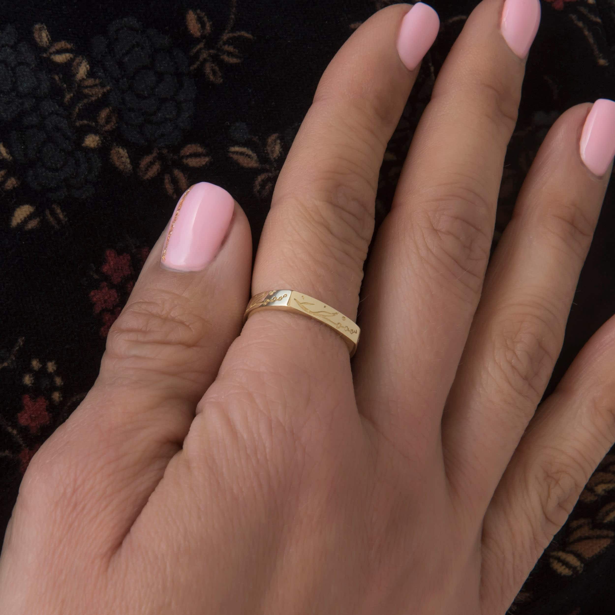 Flower Stacking Ring — additional product image 2 from AntEva Crafts