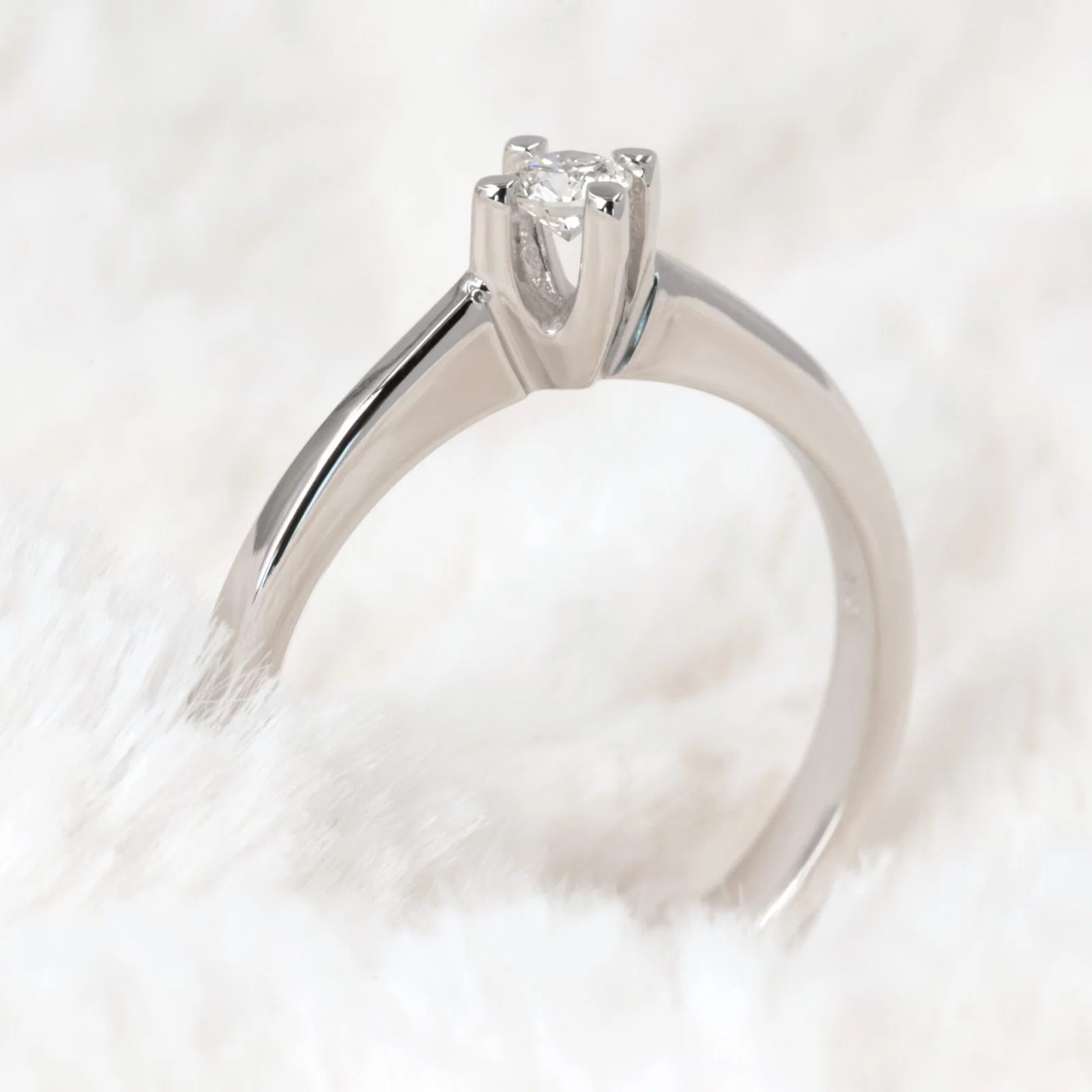 Diamond Solitaire Classic Ring — additional product image 6 from AntEva Crafts