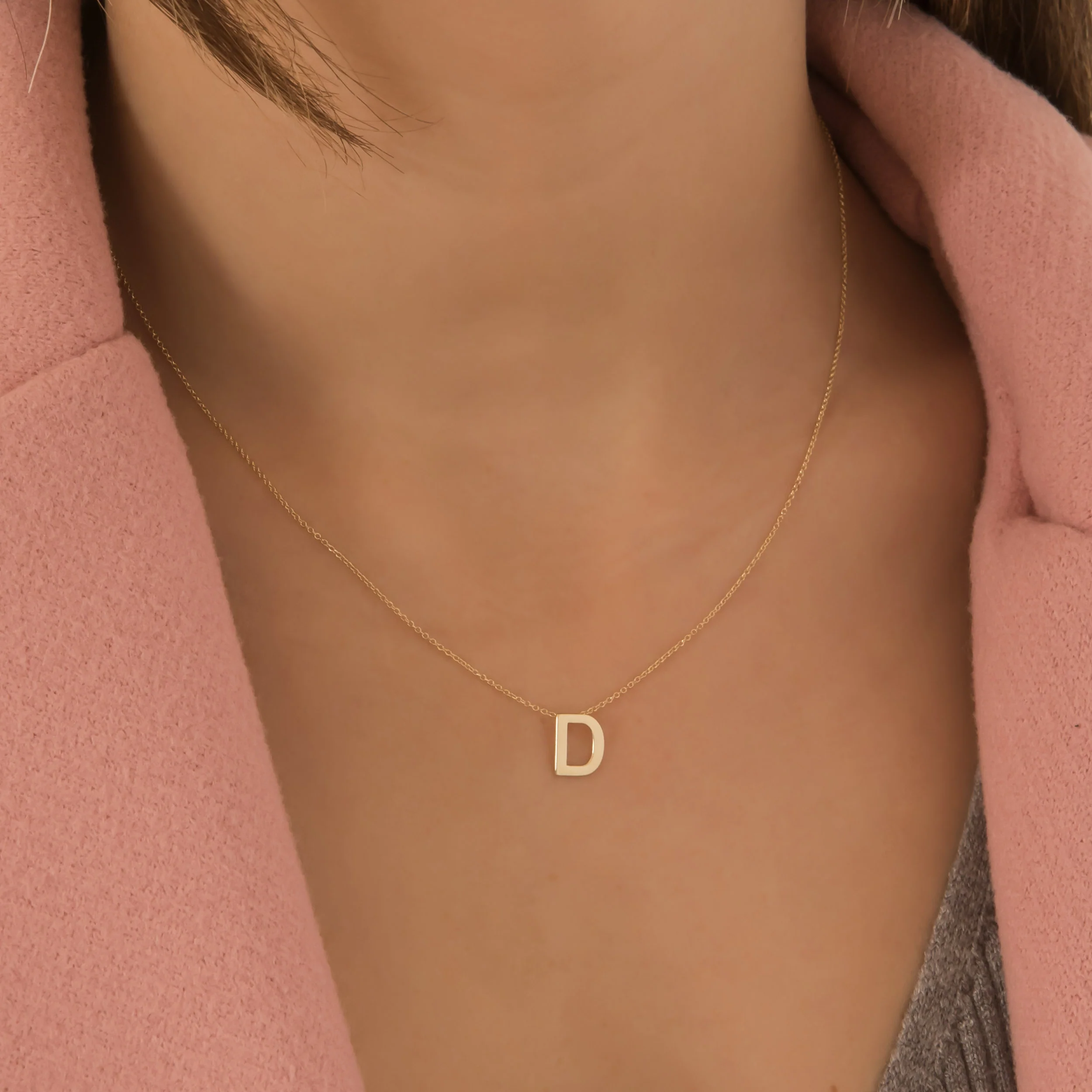 Initial Monogram Necklace — additional product image 2 from AntEva Crafts
