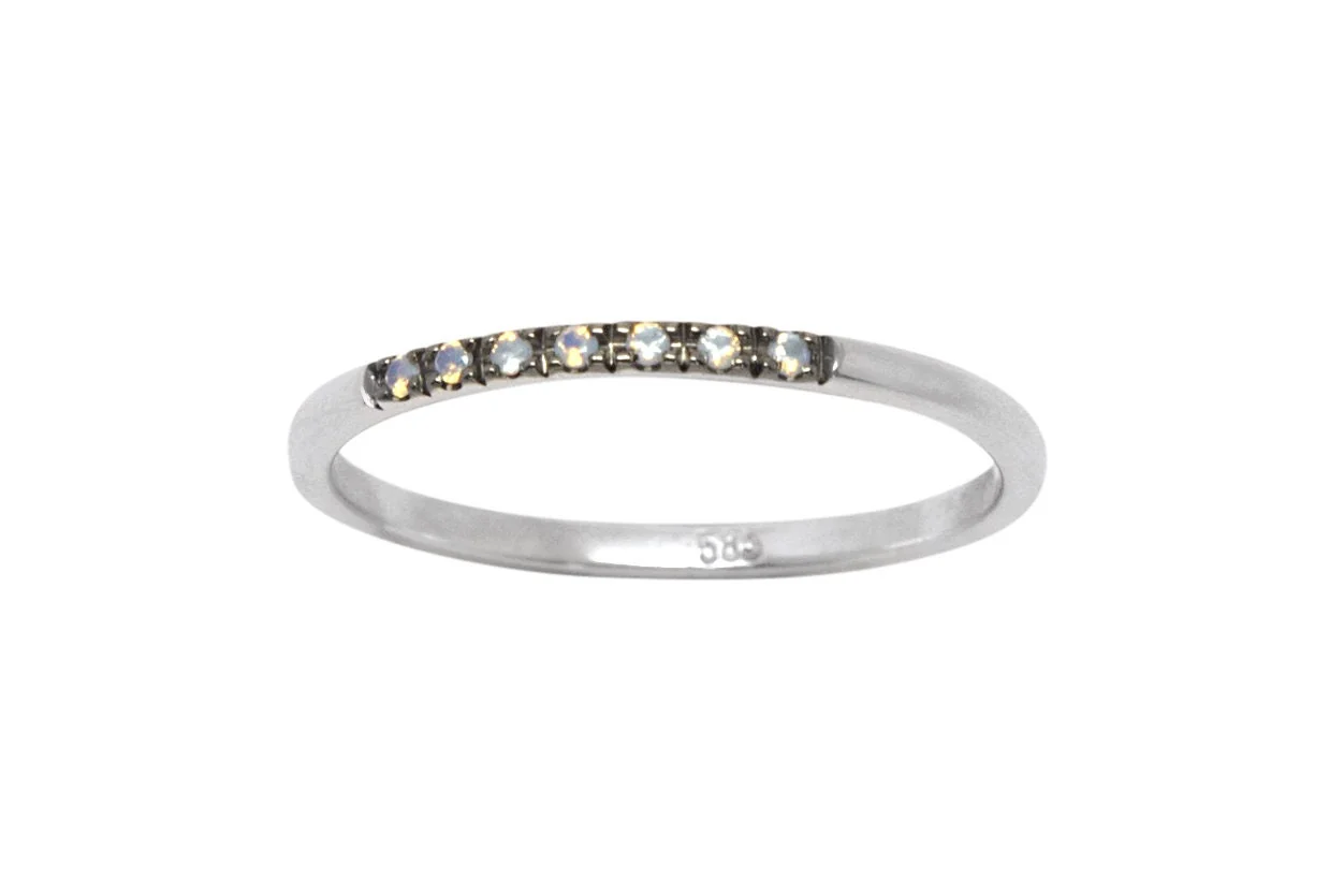 Dainty Opal Ring — additional product image 4 from AntEva Crafts