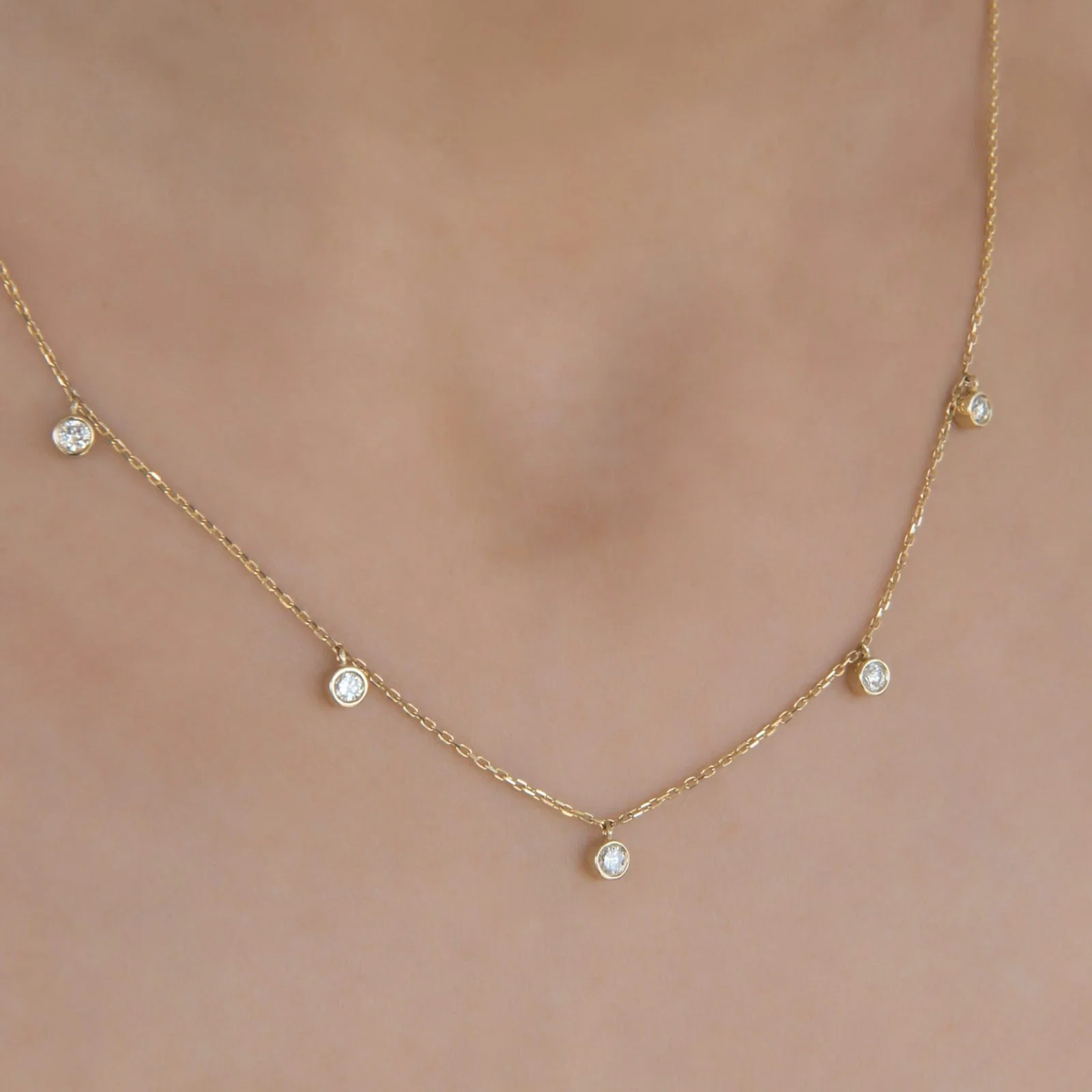 Hanging Diamonds Necklace — additional product image 2 from AntEva Crafts