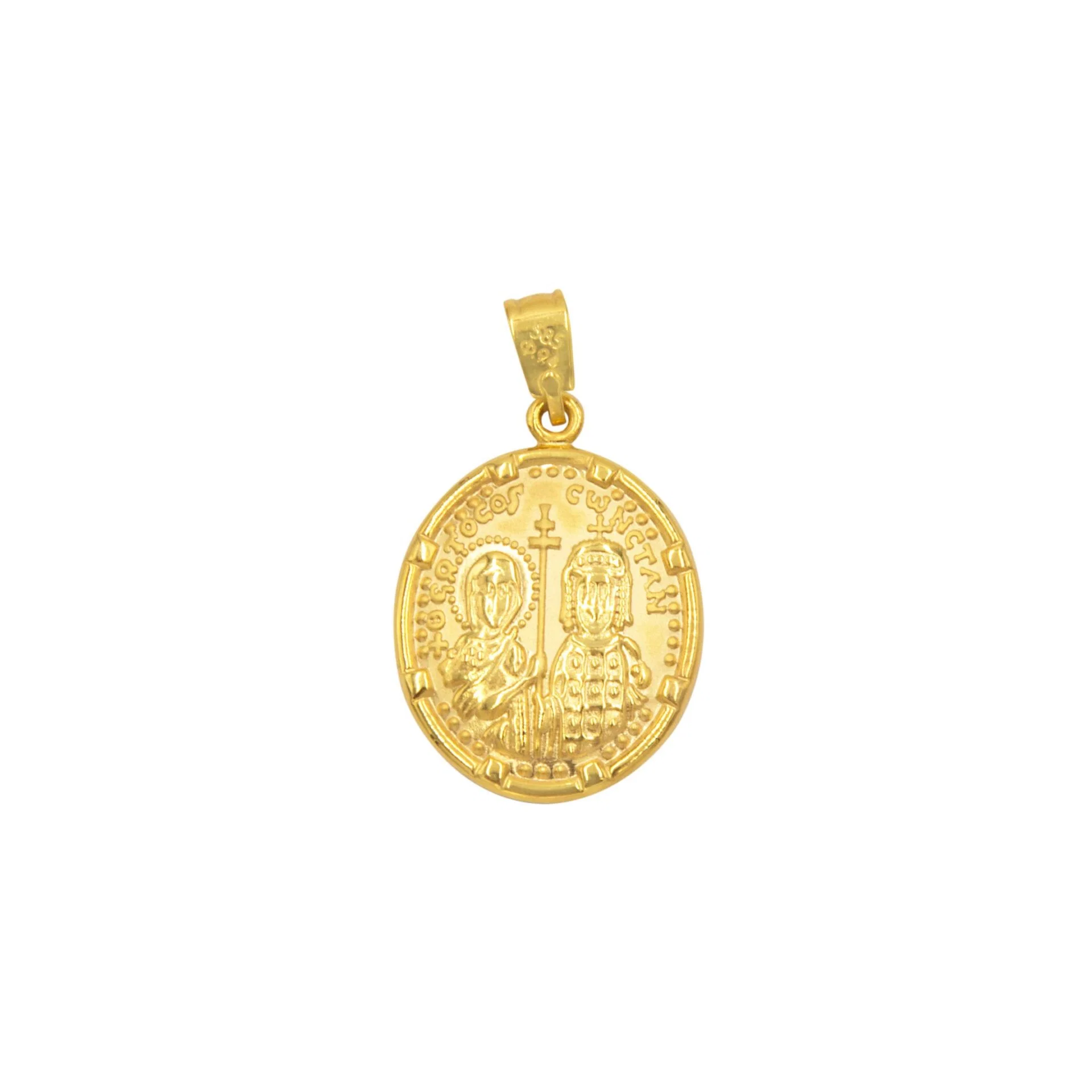 Christian Oval EntoutoNika Pendant in 2 sizes — additional product image 3 from AntEva Crafts